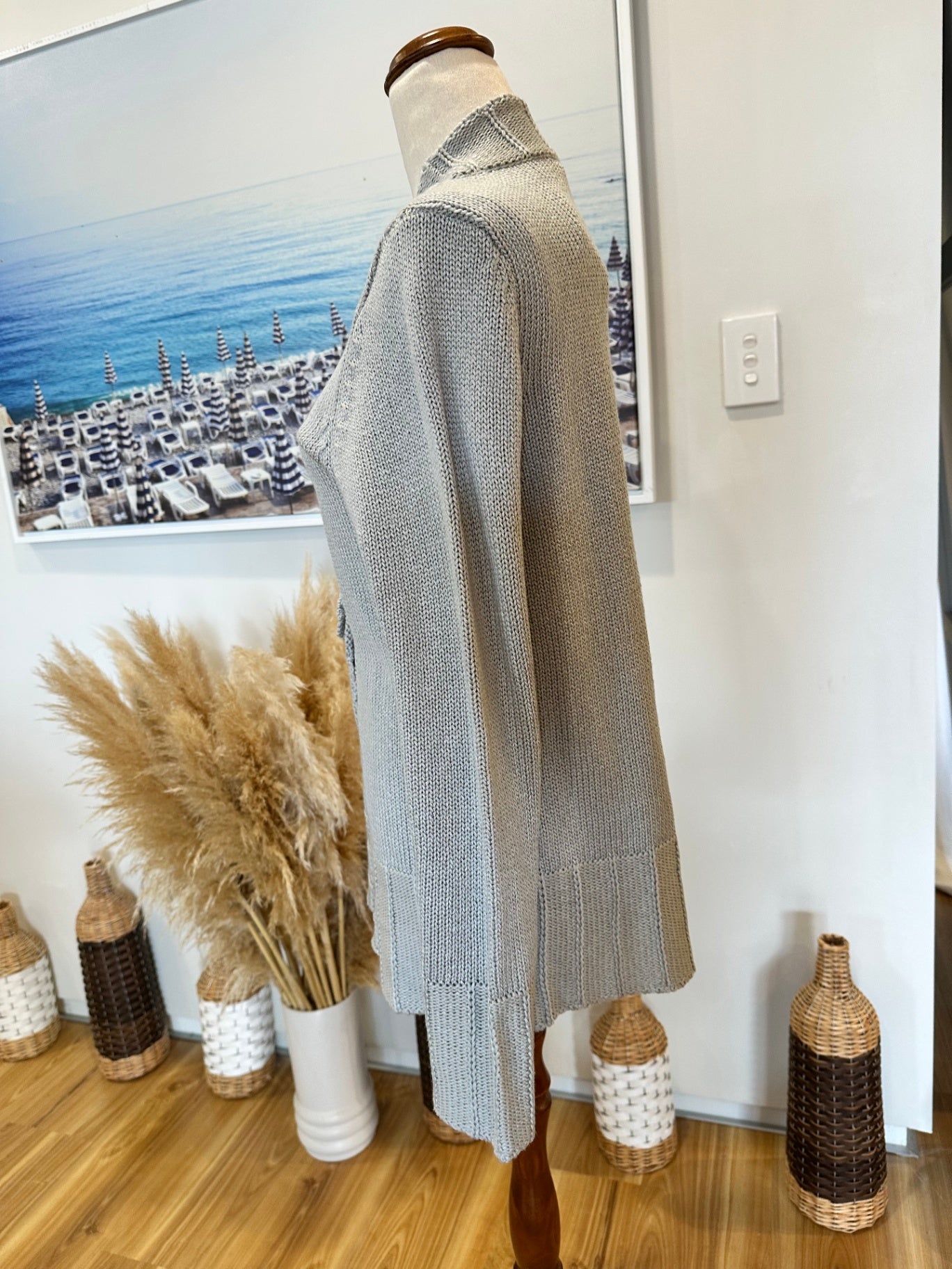 Rockmans Cardigan - Medium - Grey - NEW