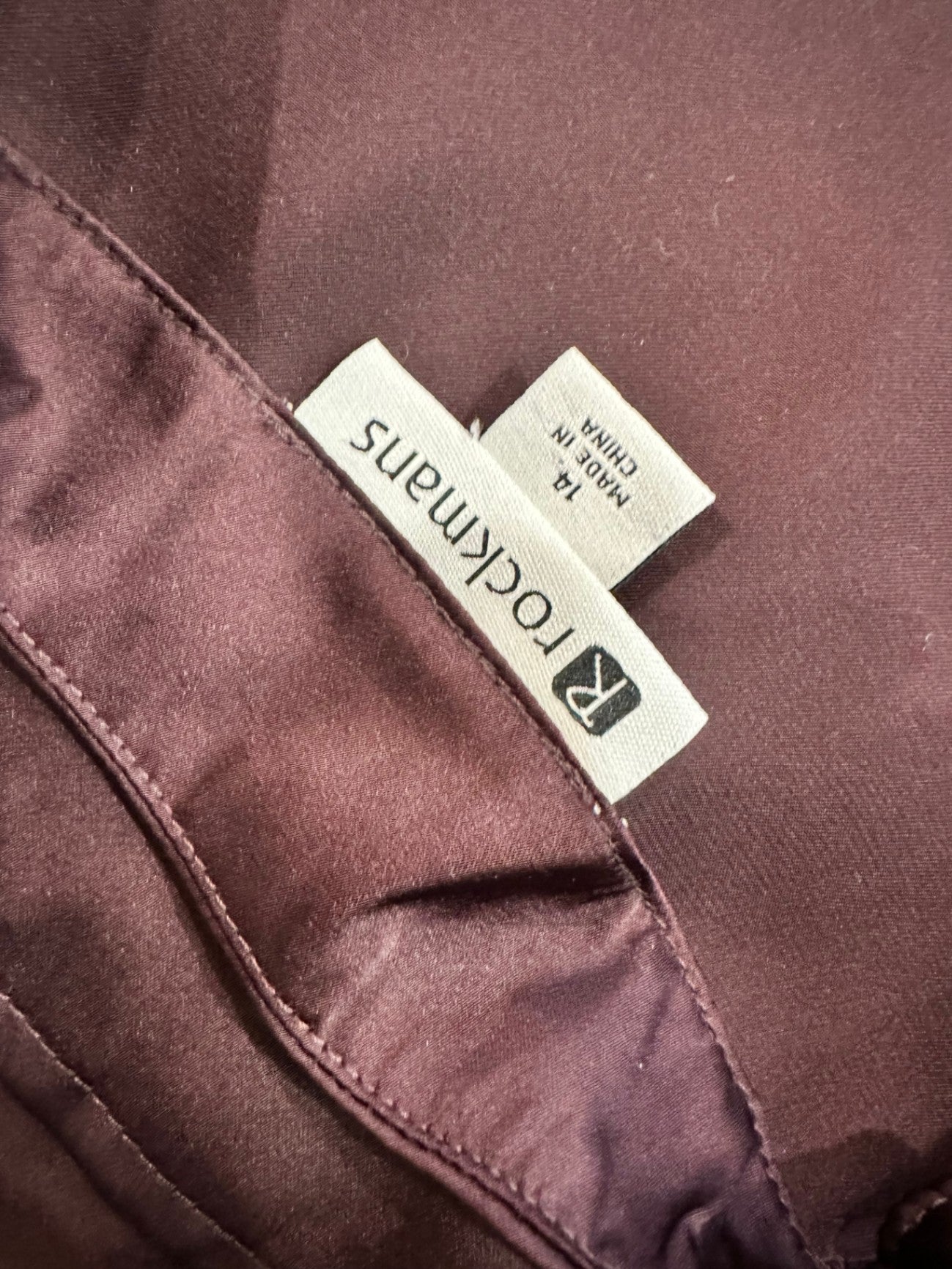 Rockmans Blouse - Size 14 - Burgundy