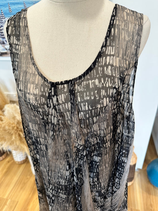 Scope - Dress - Size 14 - Black, Beige