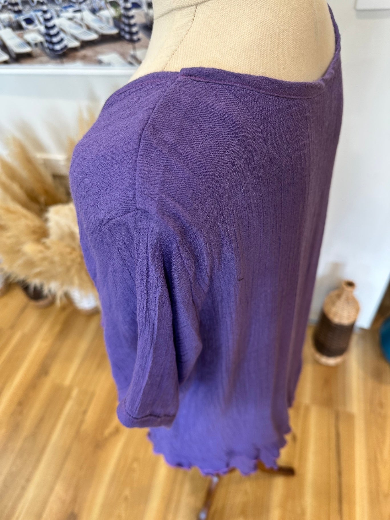 Wahine Blouse - Extra Large - Purple