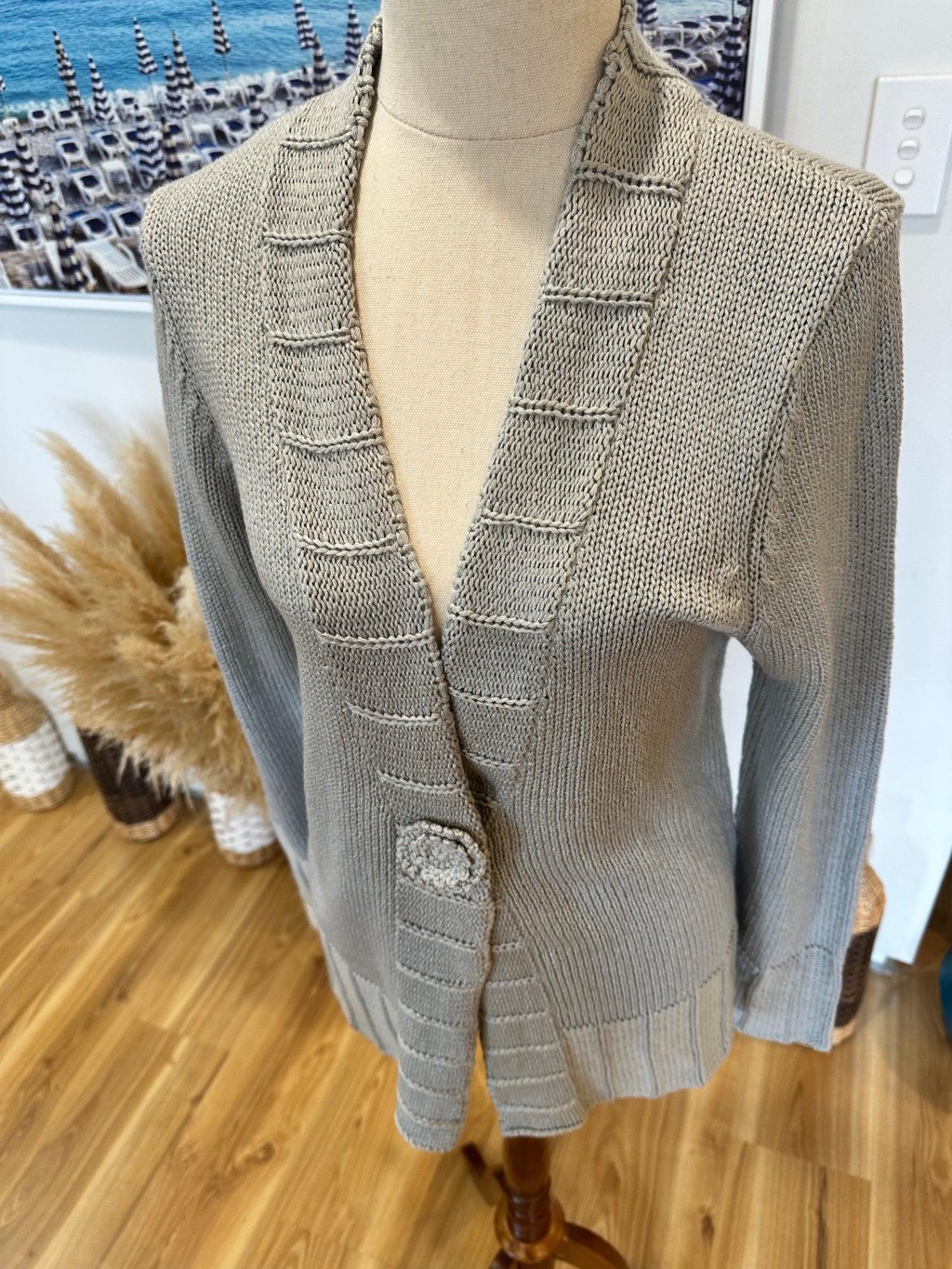 Rockmans Cardigan - Medium - Grey - NEW