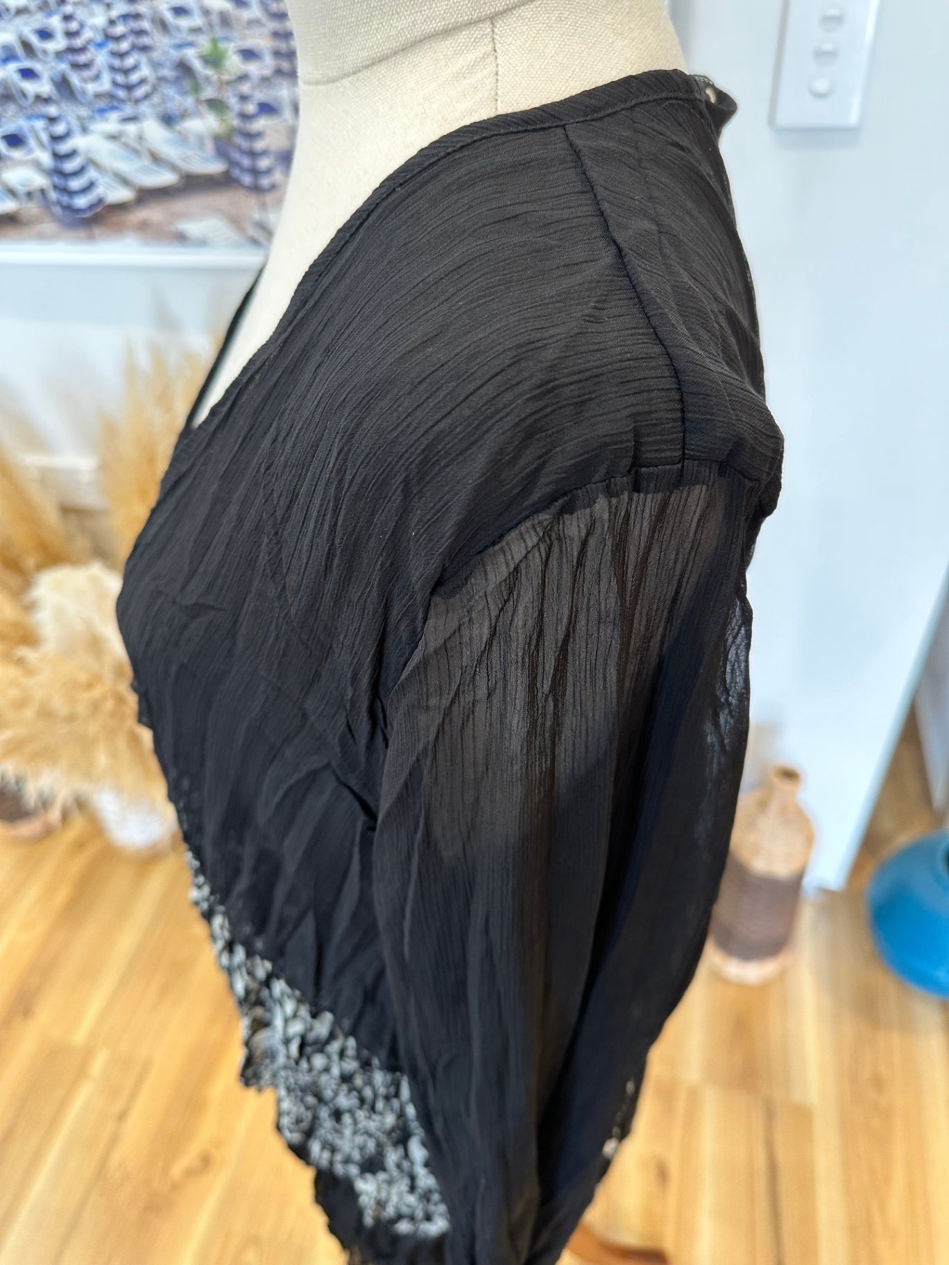 Taking Shape - Longling Cardigan - Size 16 - Black and Cream