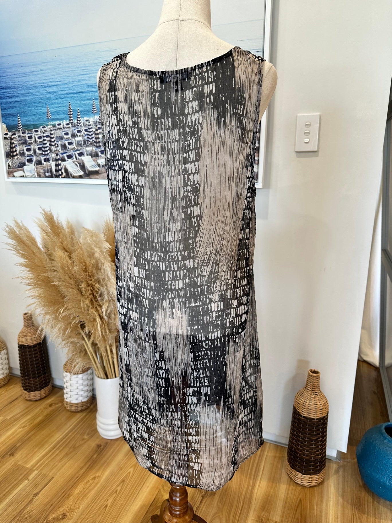 Scope - Dress - Size 14 - Black, Beige