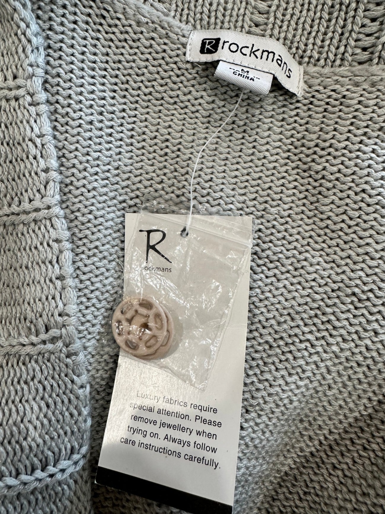 Rockmans Cardigan - Medium - Grey - NEW