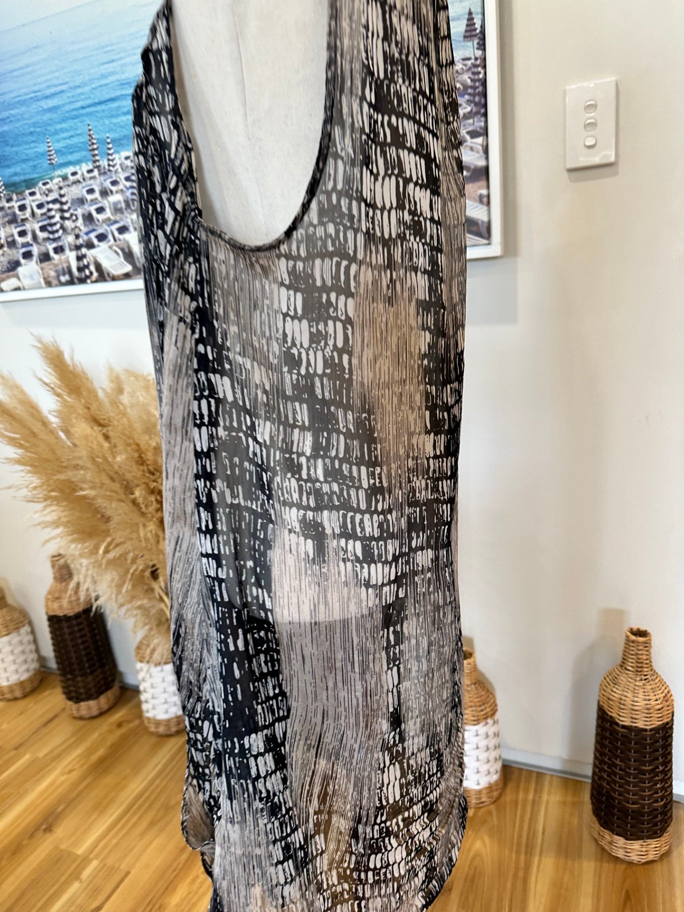 Scope - Dress - Size 14 - Black, Beige