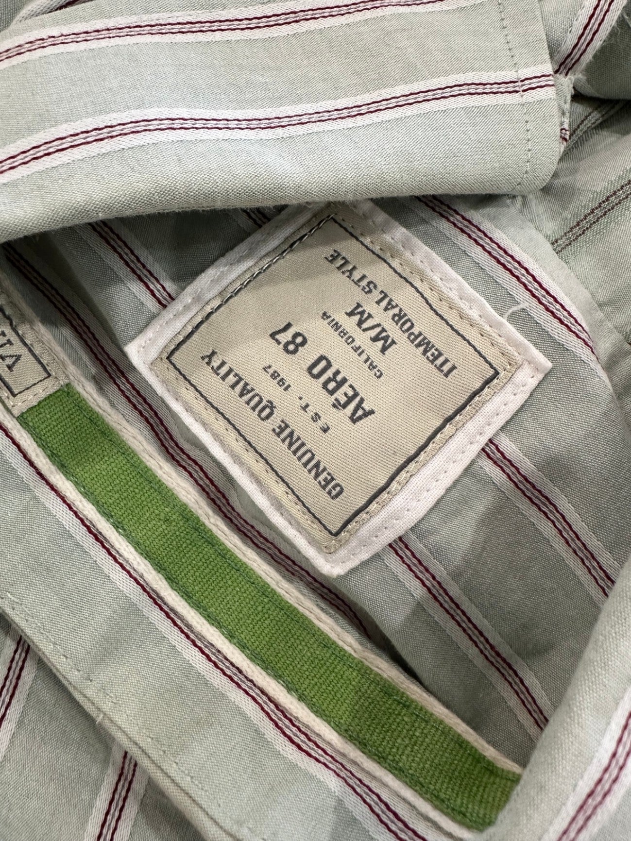 Aero 87 - Shirt - Medium - Light green