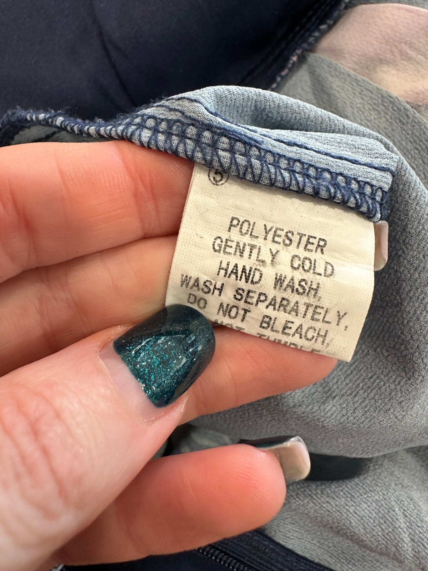 Style State - Jumpsuit - Size 8 - Navy blue with pink floral pattern