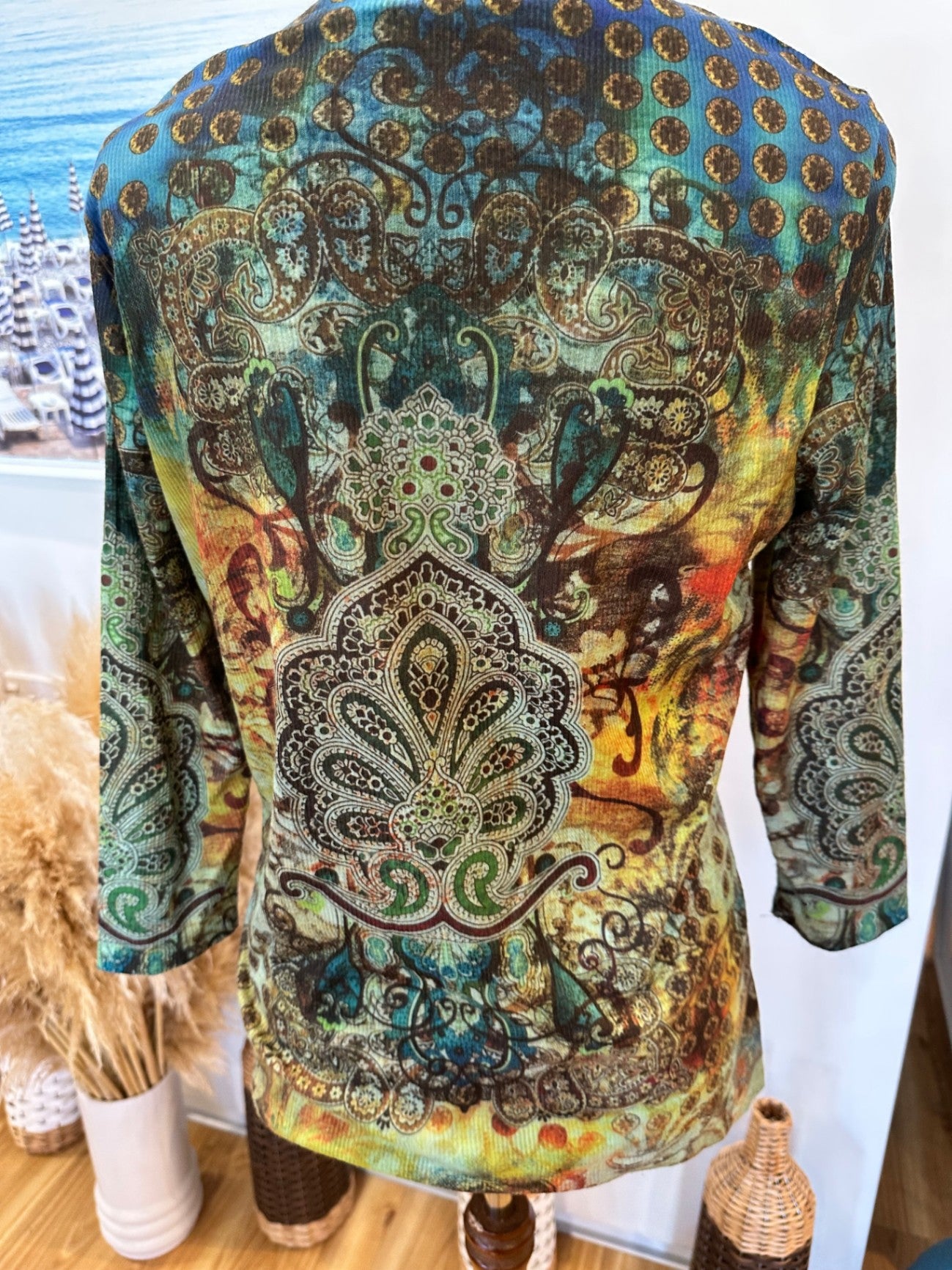 Bohemian Top - 3/4 sleeve - Small