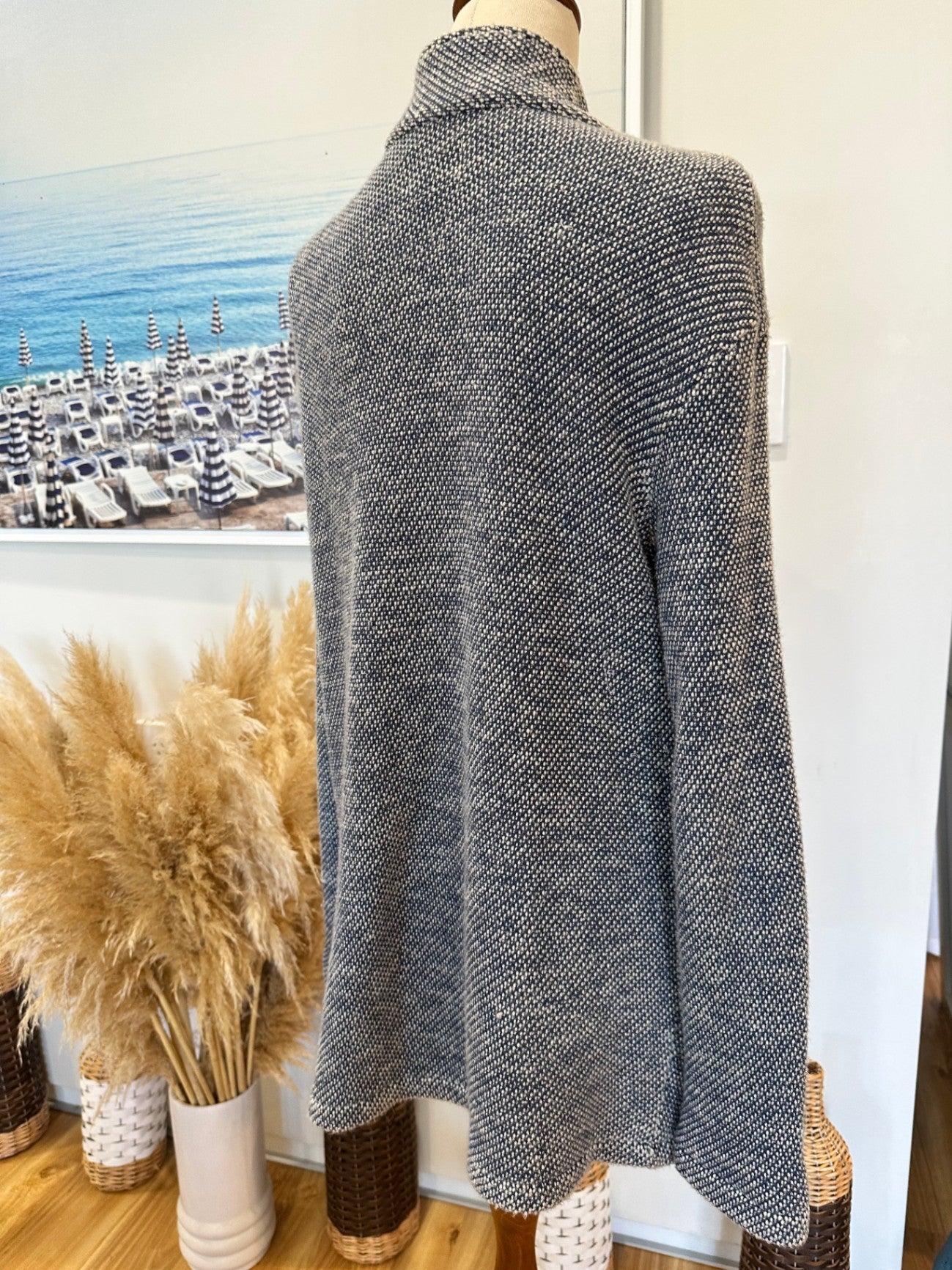 Loreak Mendian - Jacket / Blazer - Size Small - Blue / White / Silver