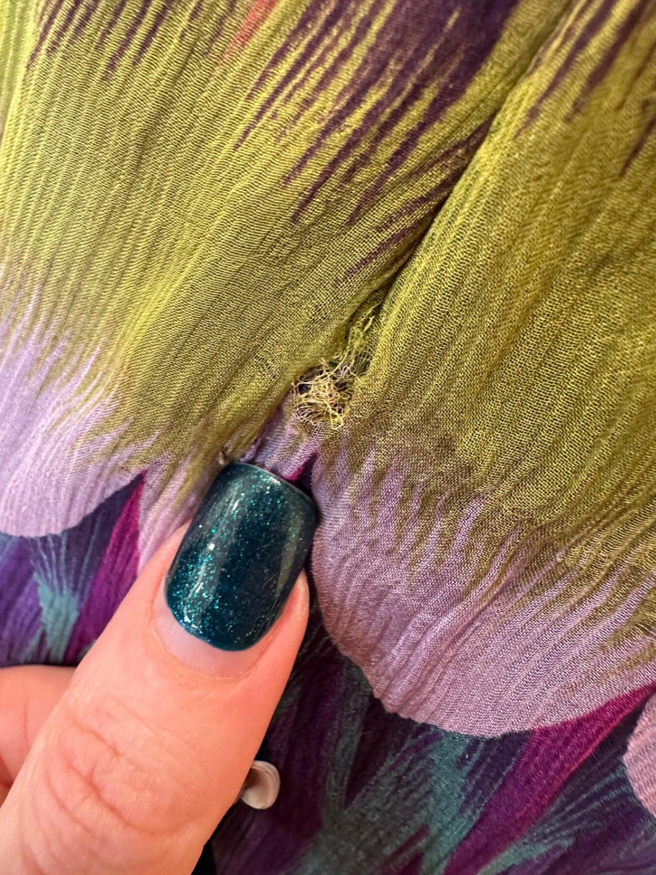 Max - Dress - Size 10 - Purple + Olive tones