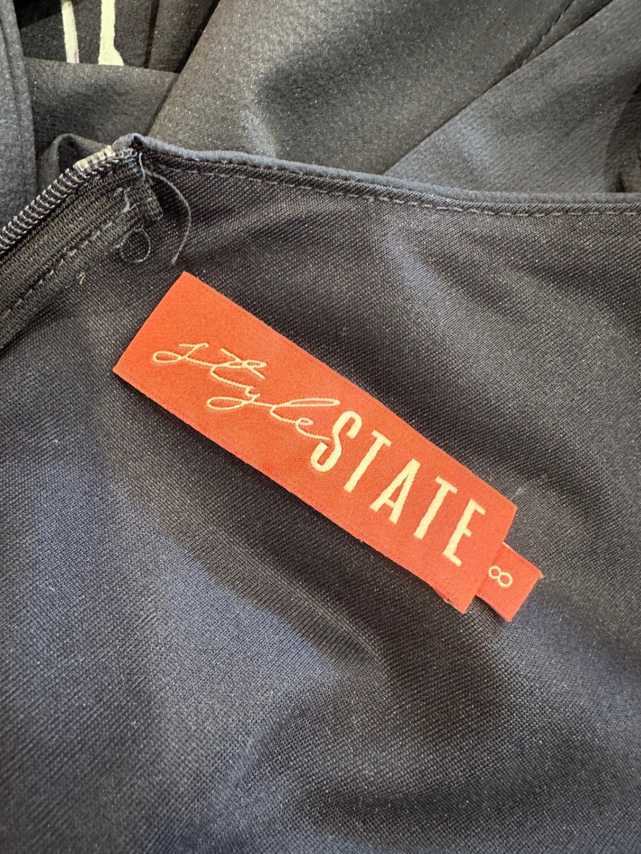 Style State - Jumpsuit - Size 8 - Navy blue with pink floral pattern