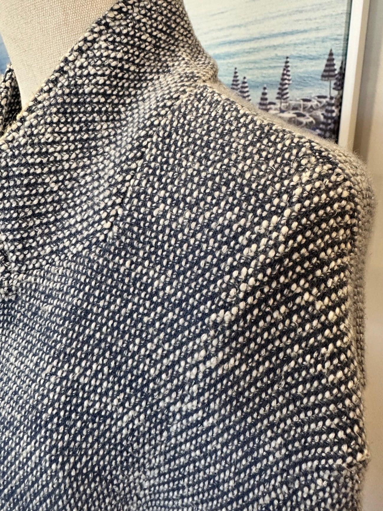 Loreak Mendian - Jacket / Blazer - Size Small - Blue / White / Silver