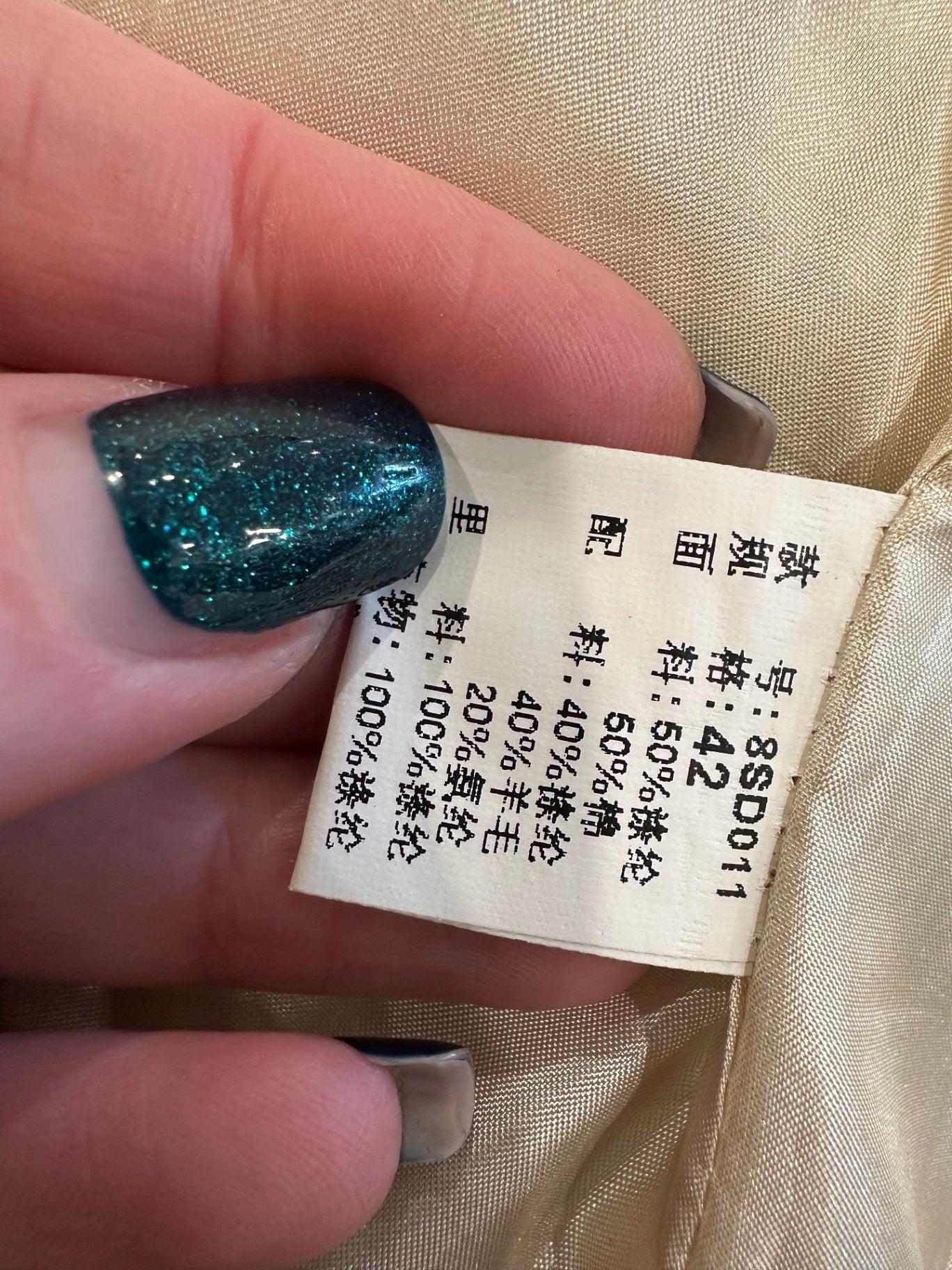 Vintage - Quilted Jacket - EU 42 Medium / Large - Purple tones w Faux Fur Collar