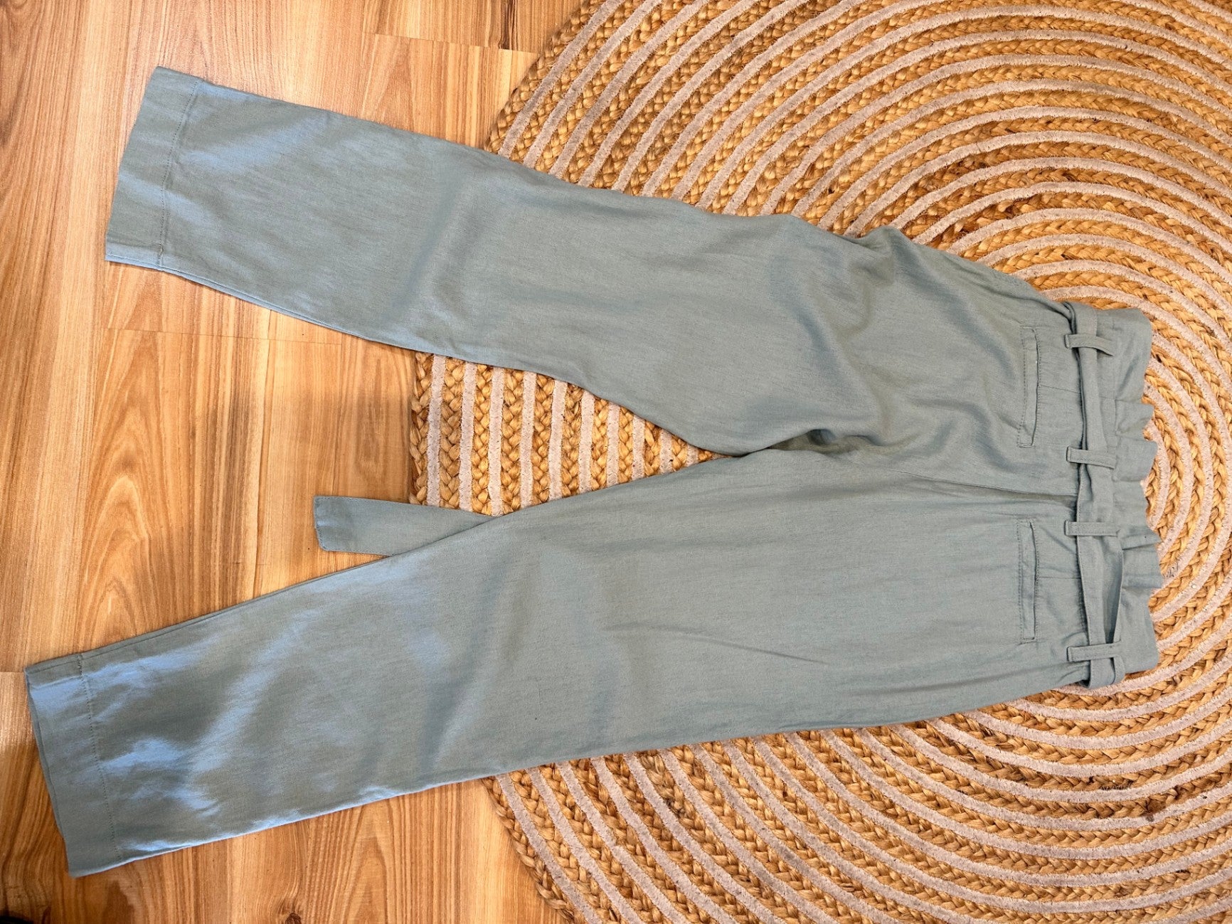 Coast to Country - 55% Linen Pants - Size 6 - Light blue - NEW RRP $39.99