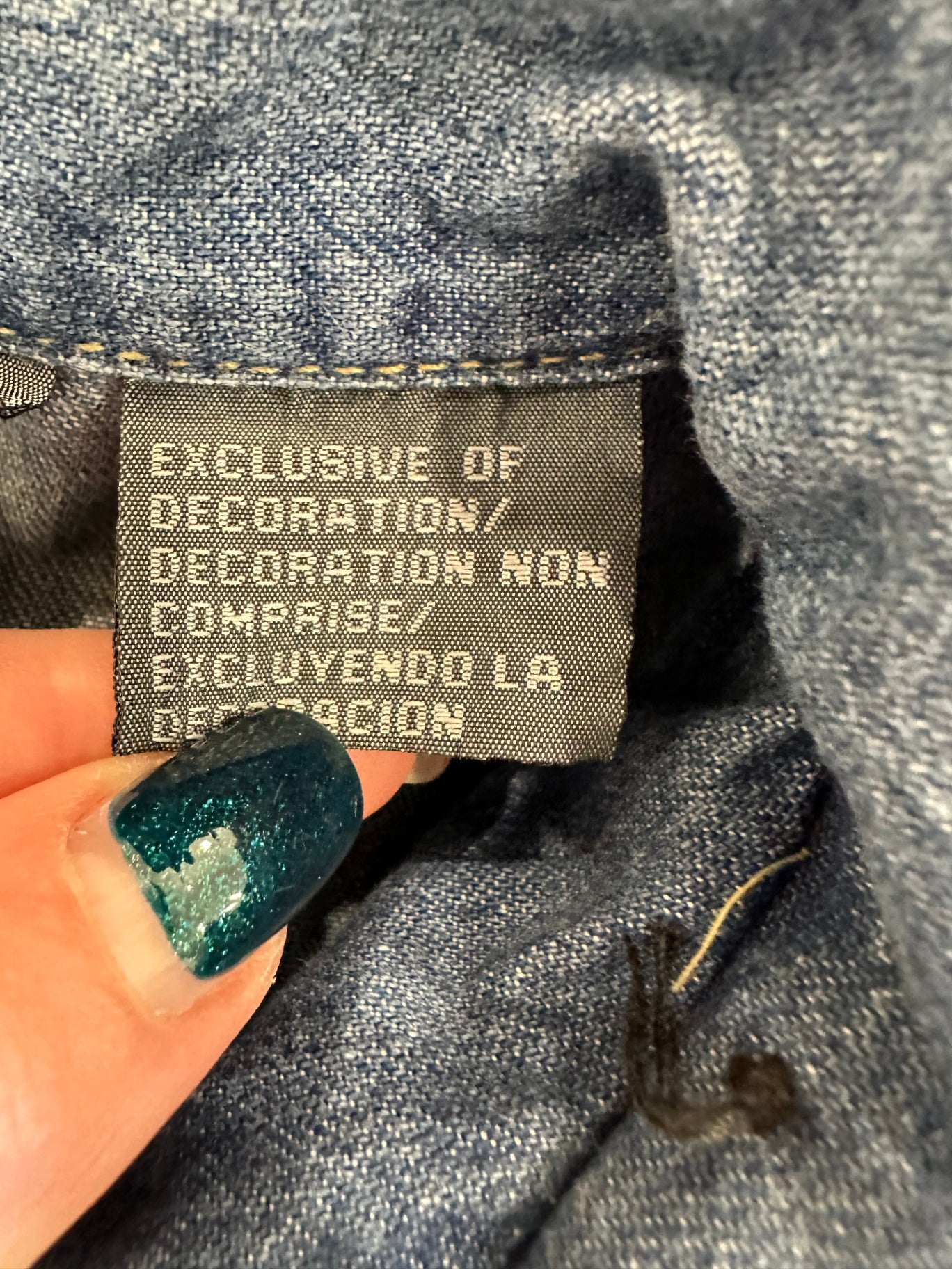 Vintage 90's - Denim Dress - Medium - 100% Cotton