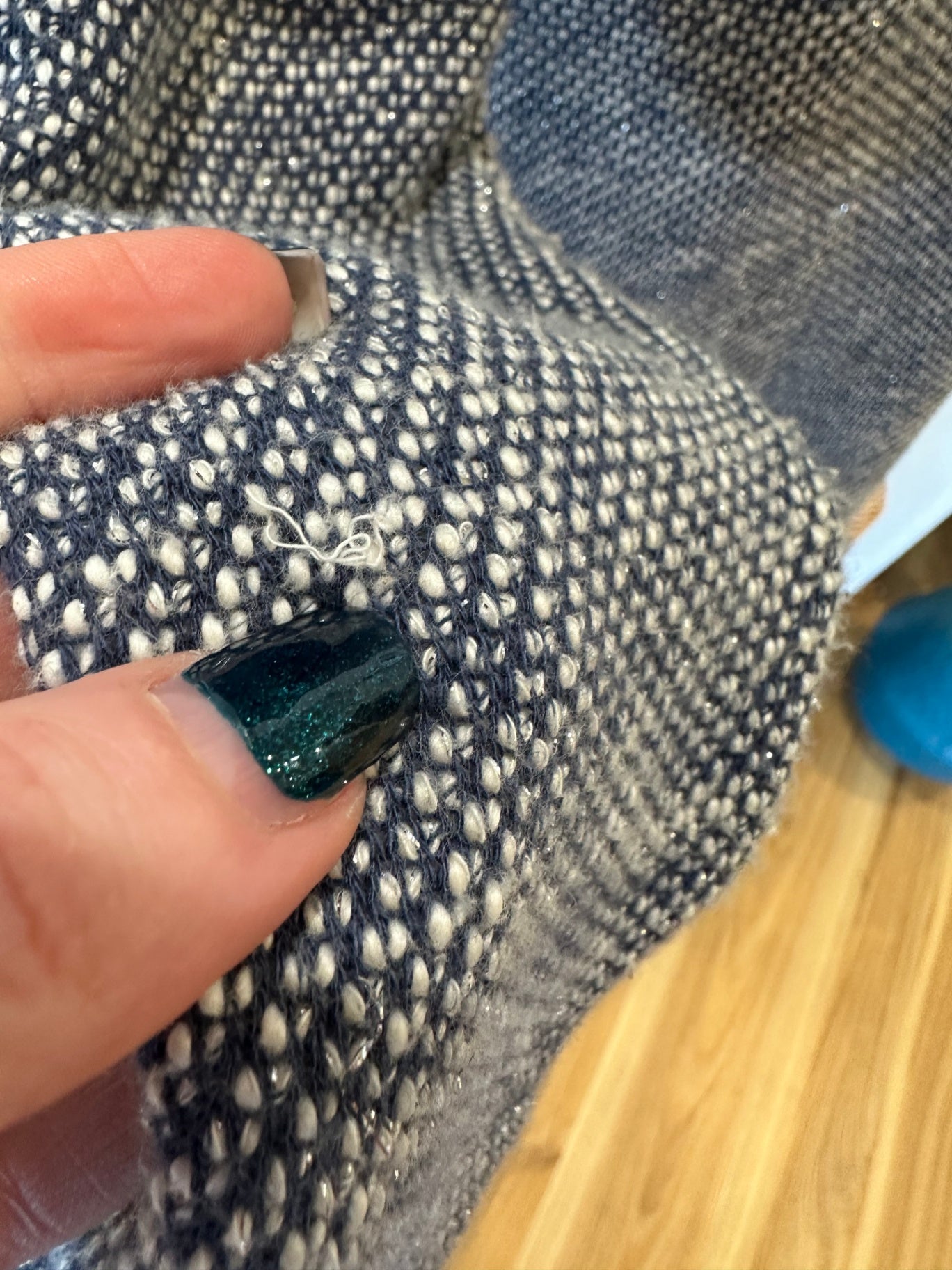 Loreak Mendian - Jacket / Blazer - Size Small - Blue / White / Silver