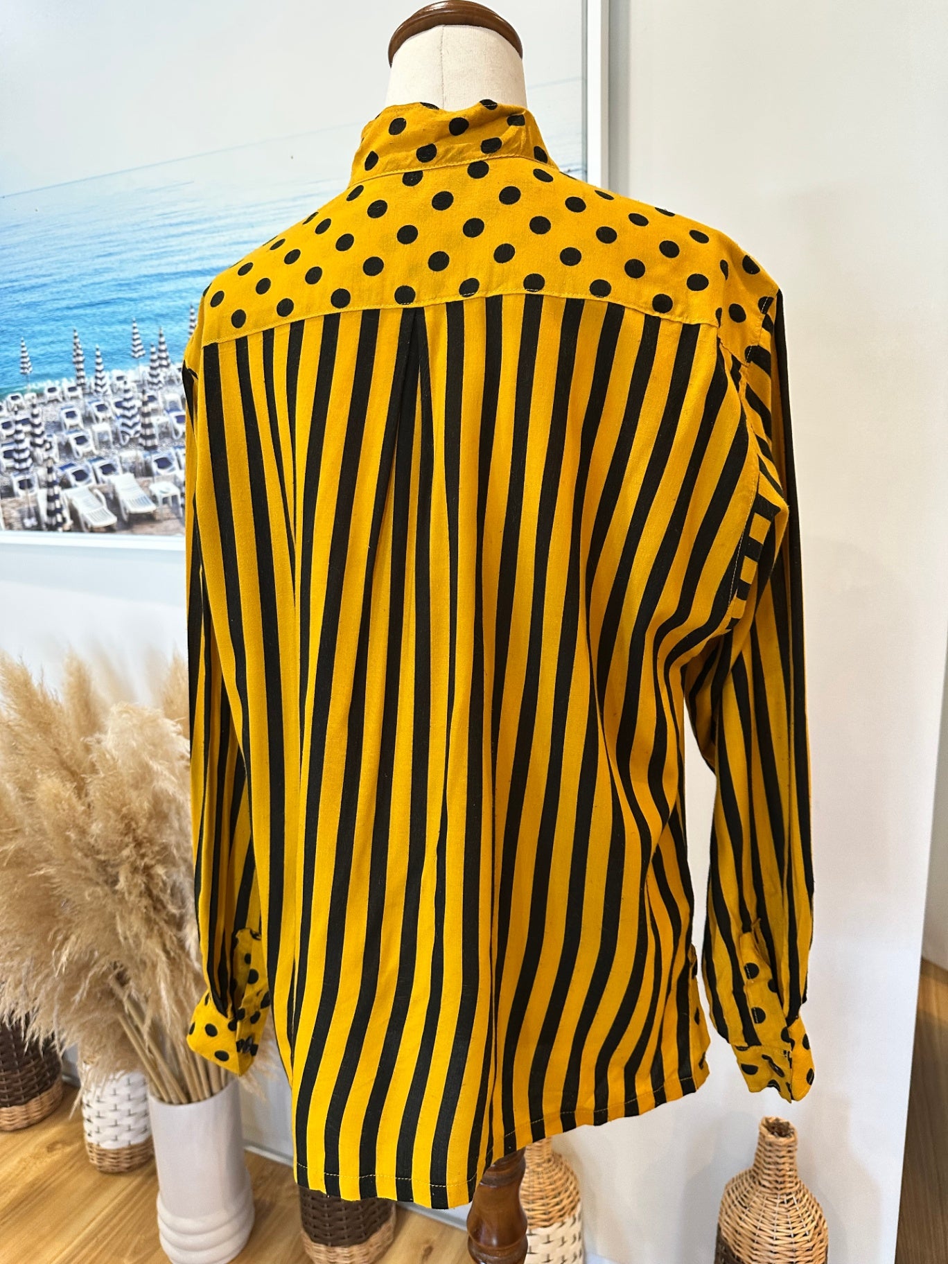 Vintage Shirt - Small - Yellow and Black