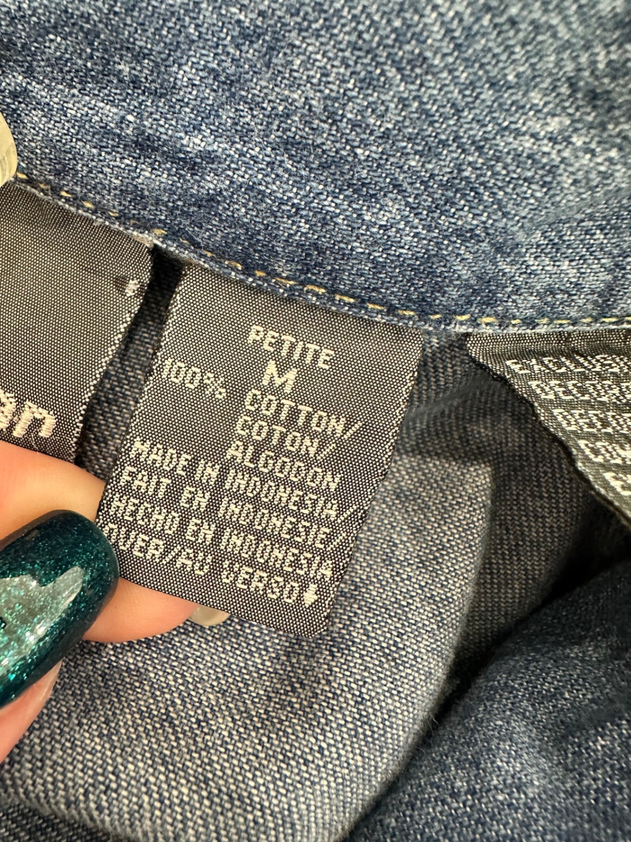 Vintage 90's - Denim Dress - Medium - 100% Cotton