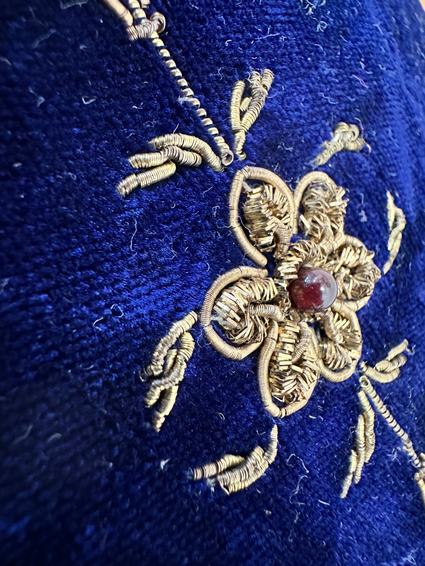 Vintage Bag - Navy Blue [some wear on strap, and purse itself]