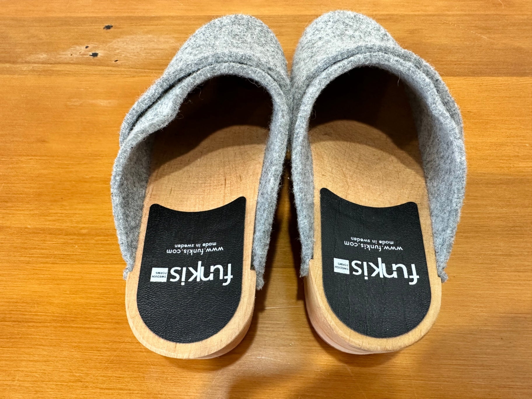 Funkis - Clogs - Grey Felt - Size 38 - RRP $180