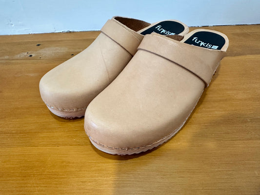Funkis Clogs - Size EU 40 - Tan (Cork like material)