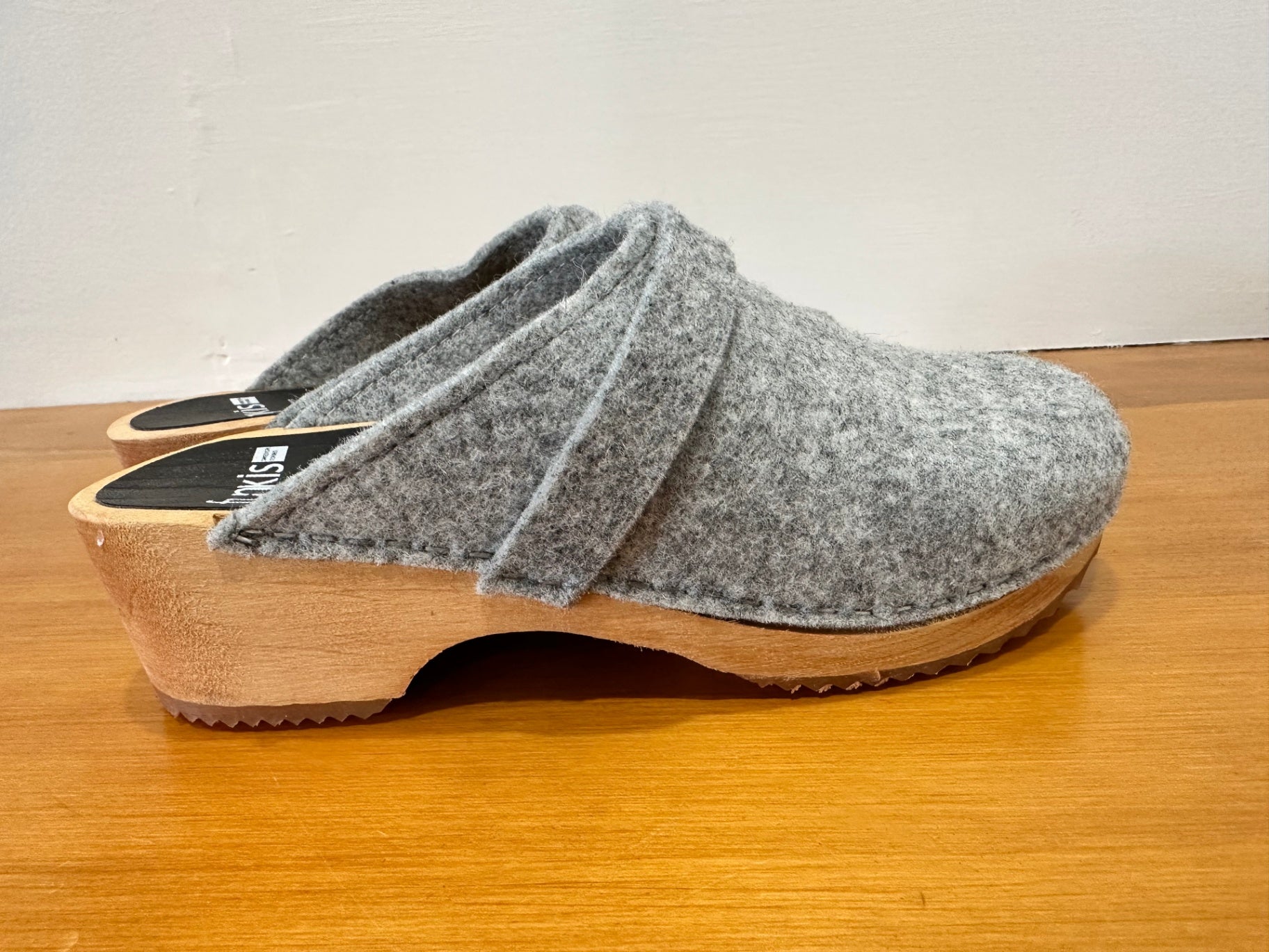 Funkis - Clogs - Grey Felt - Size 38 - RRP $180
