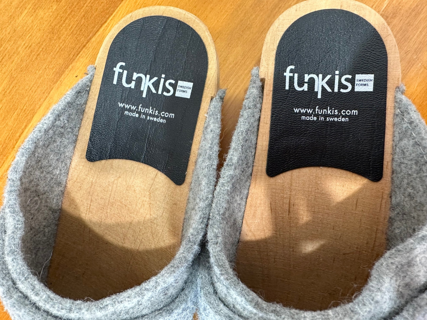 Funkis - Clogs - Grey Felt - Size 38 - RRP $180