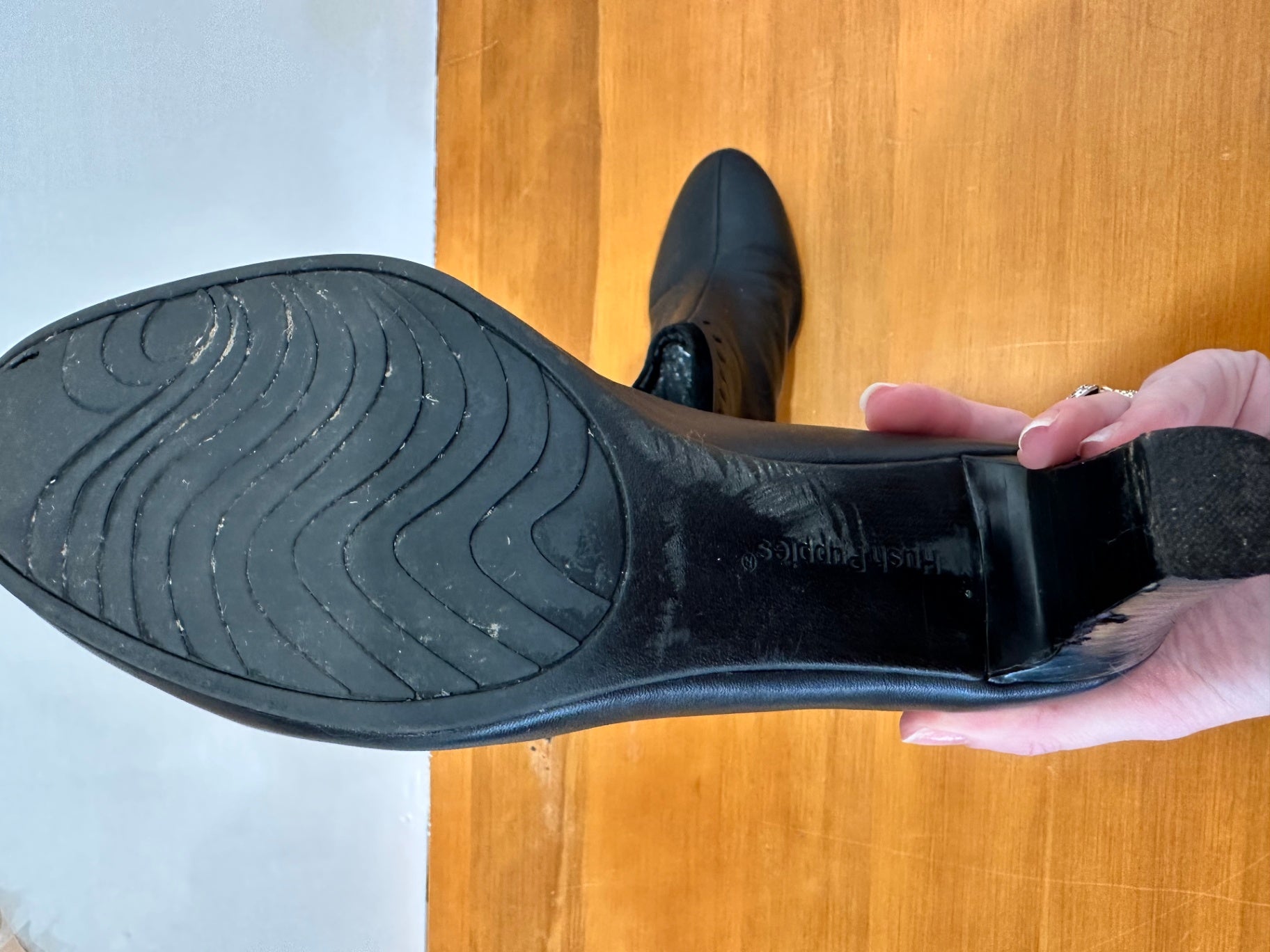 Hush Puppies - Ankle Boots - Size EU 41 - Black Leather