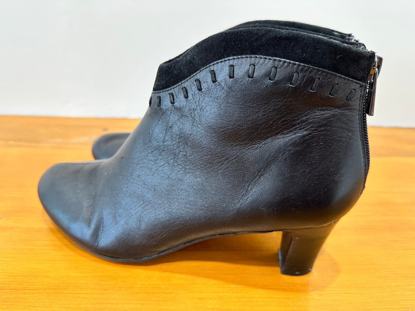 Hush Puppies - Ankle Boots - Size EU 41 - Black Leather