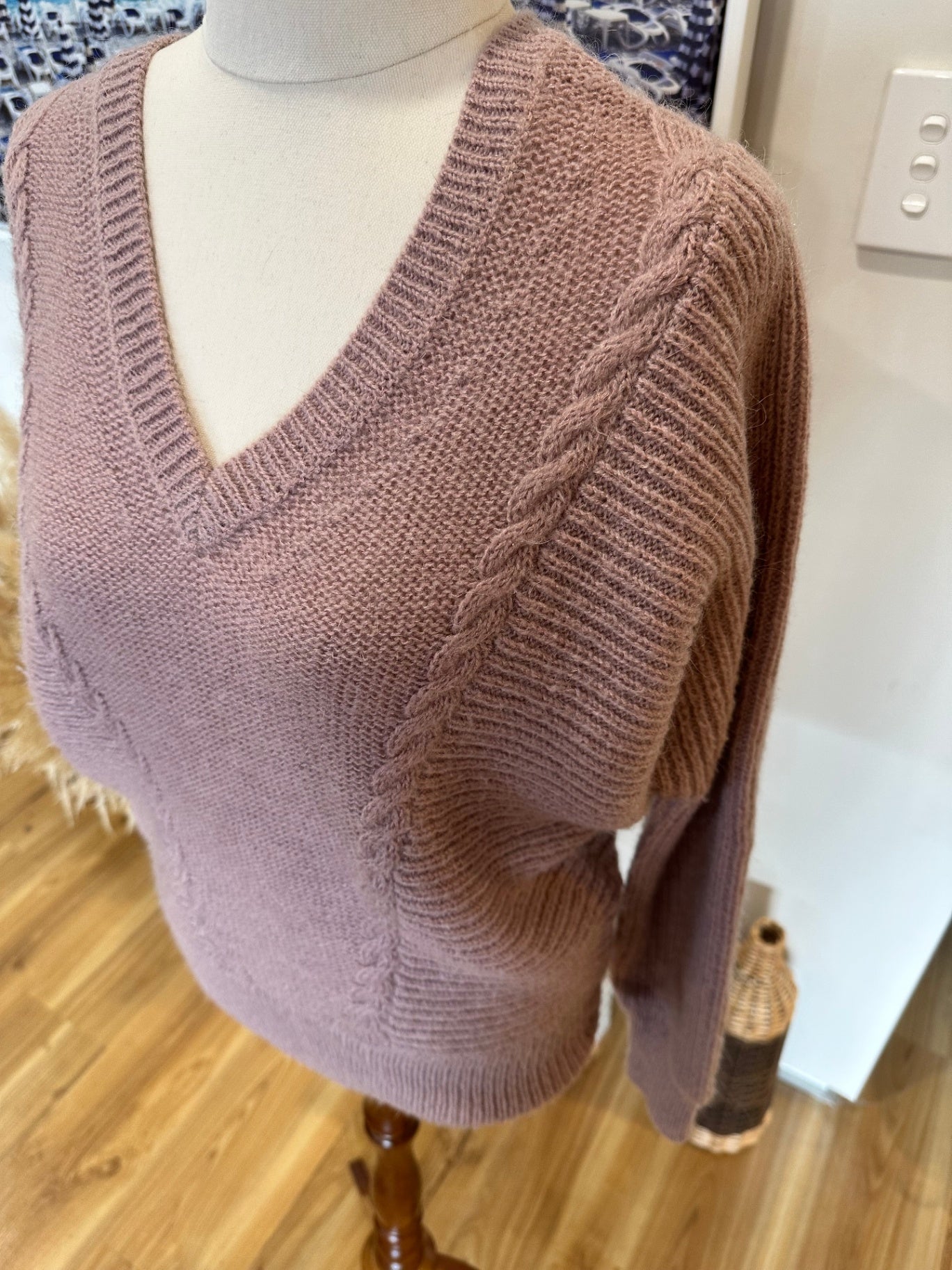 Max - Jumper - Extra Small - Light Pink - 30% Mohair