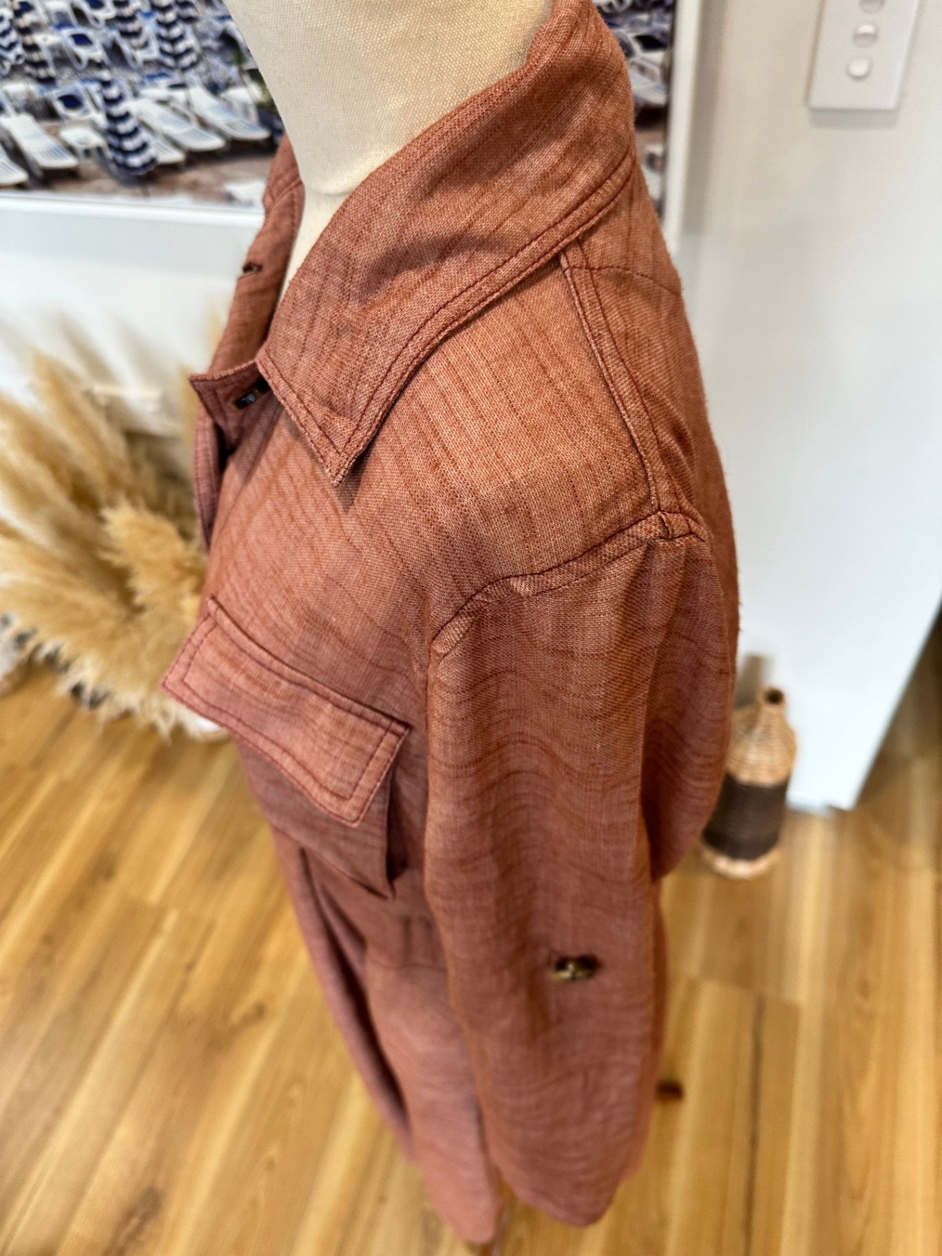 Jaase - Dress - Large - Rust Brown