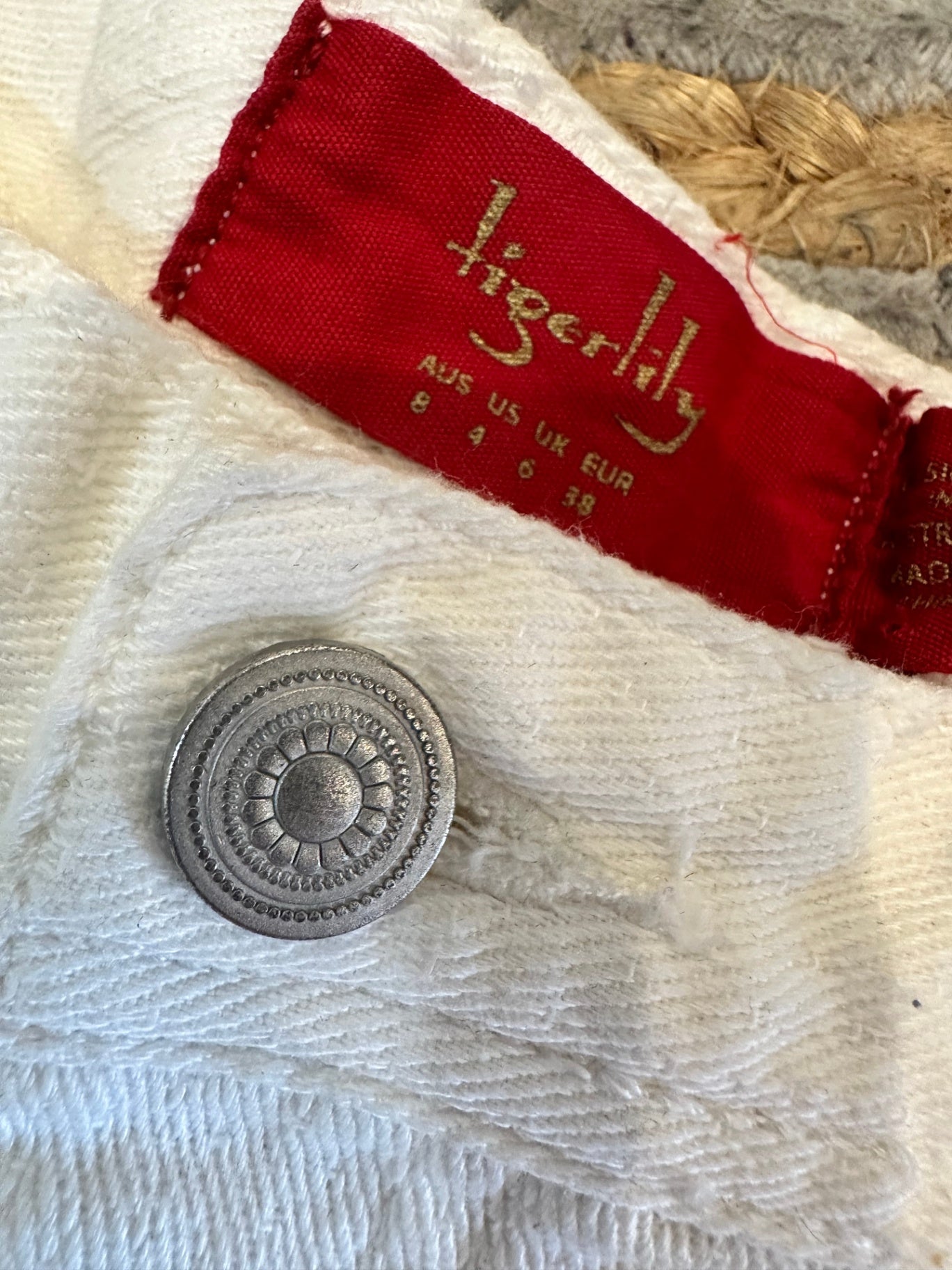 Tigerlily - Denim Shorts - Size 8 - White