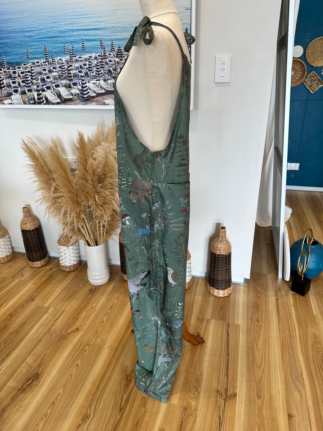 Woodland Themed Dungarees - Medium / Large