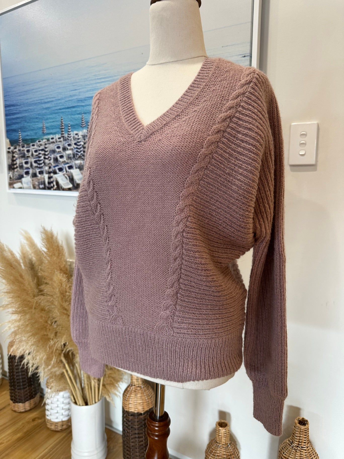 Max - Jumper - Extra Small - Light Pink - 30% Mohair