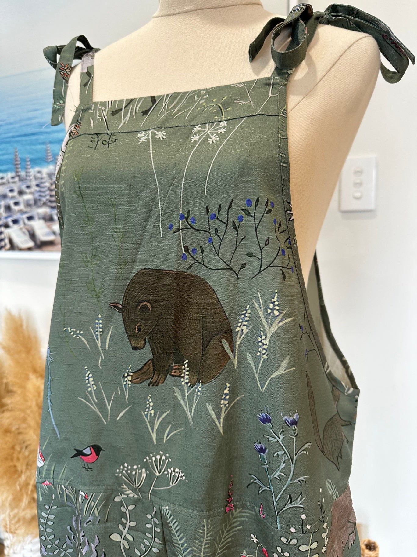 Woodland Themed Dungarees - Medium / Large