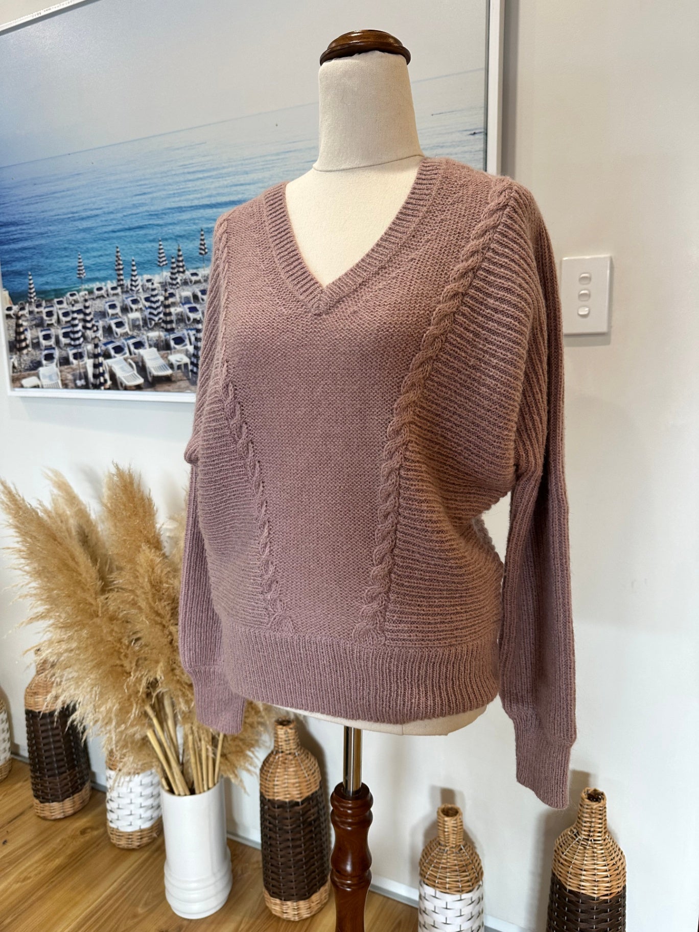 Max - Jumper - Extra Small - Light Pink - 30% Mohair