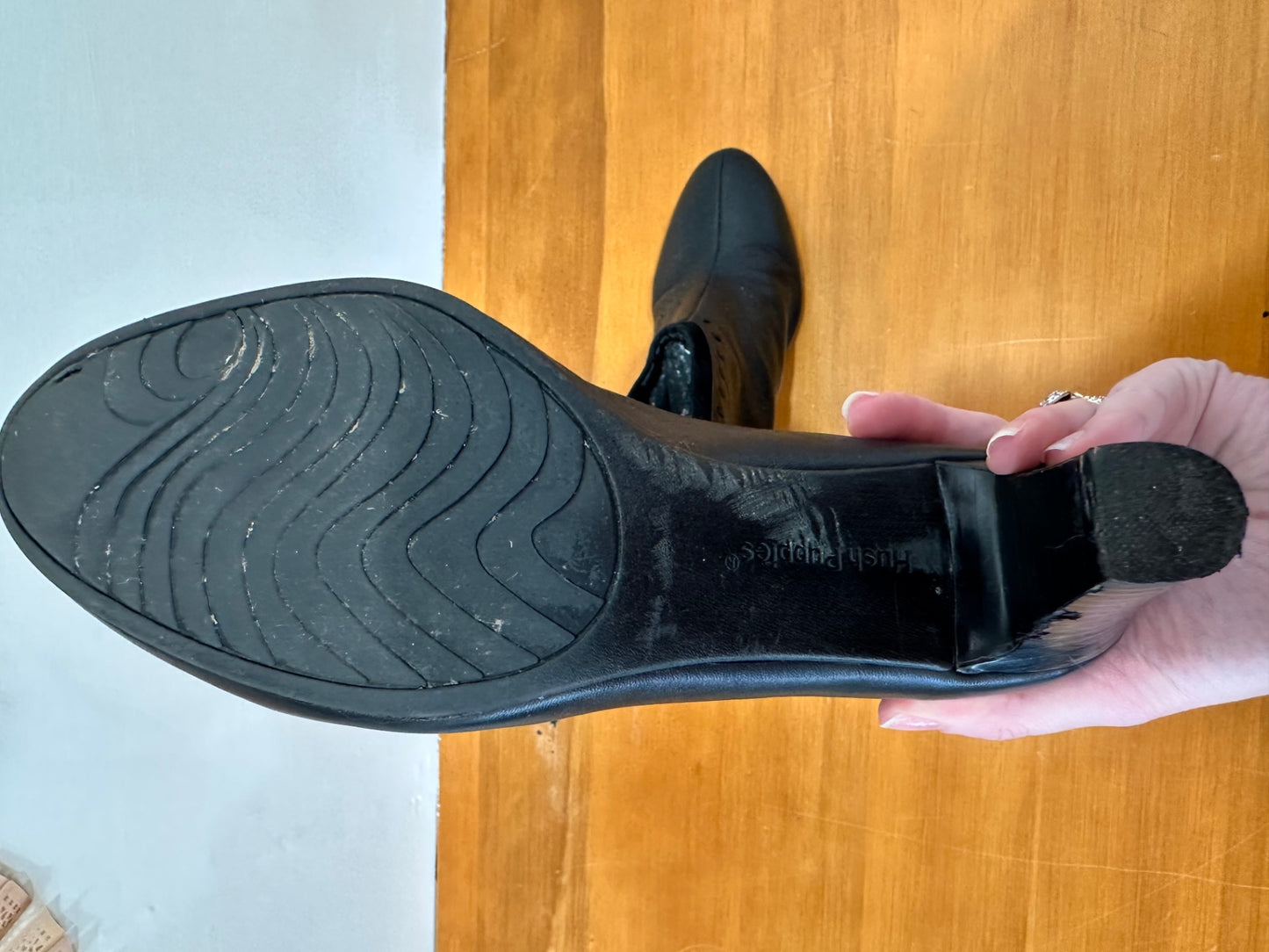 Hush Puppies - Ankle Boots - Size EU 41 - Black Leather