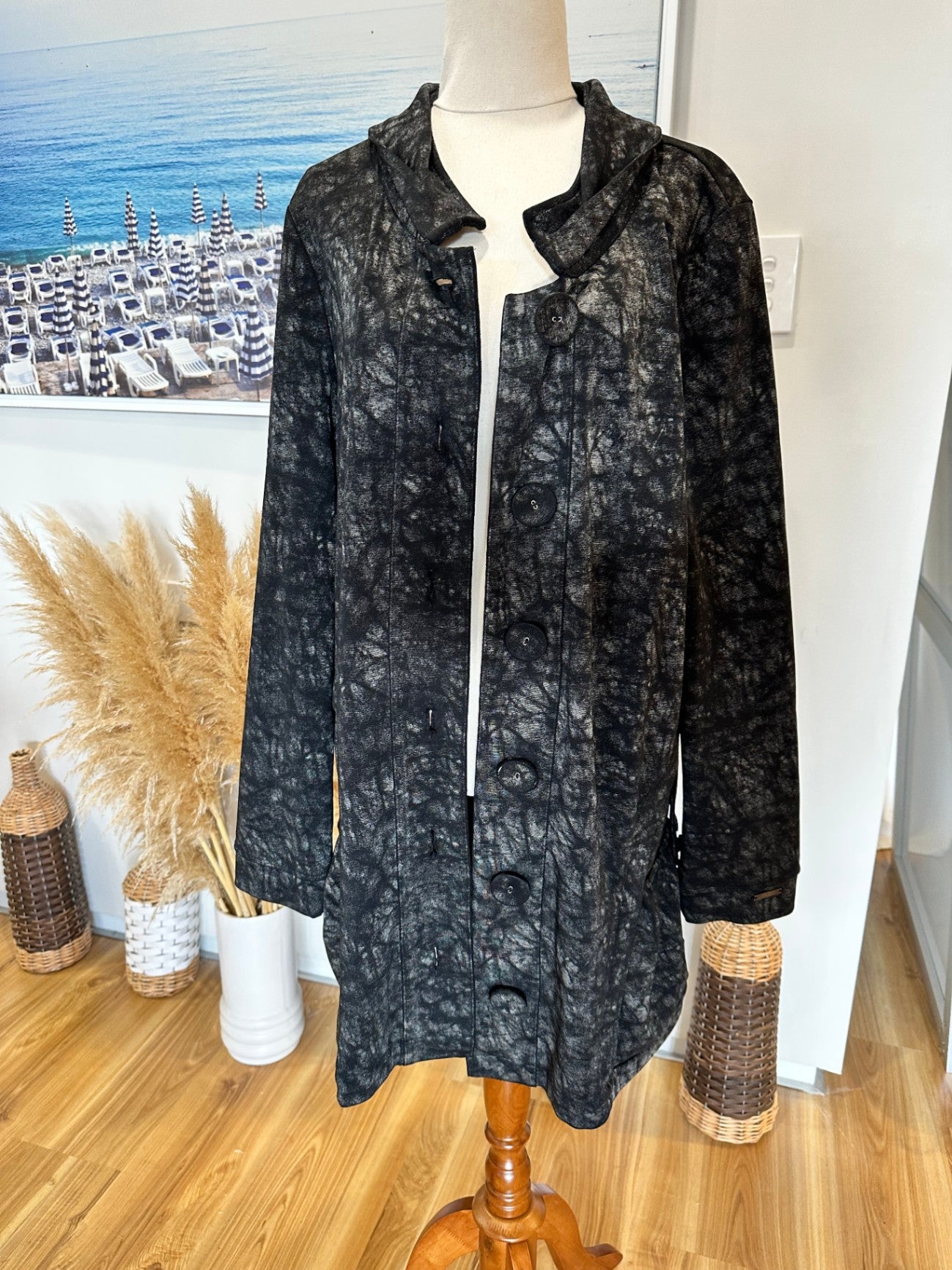 Scope Jacket - Size 14 - Black and grey