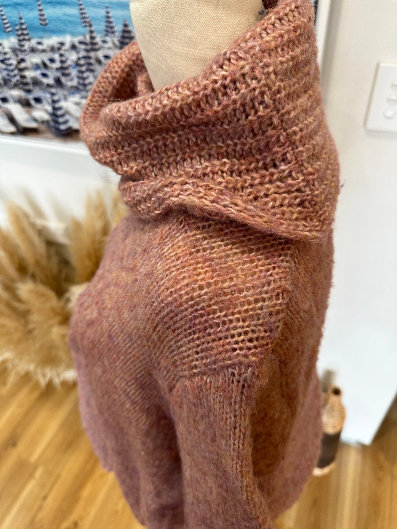 Holmes + Fallon - Jumper - Large - Blush Pink - 7% Wool & 13% Angora