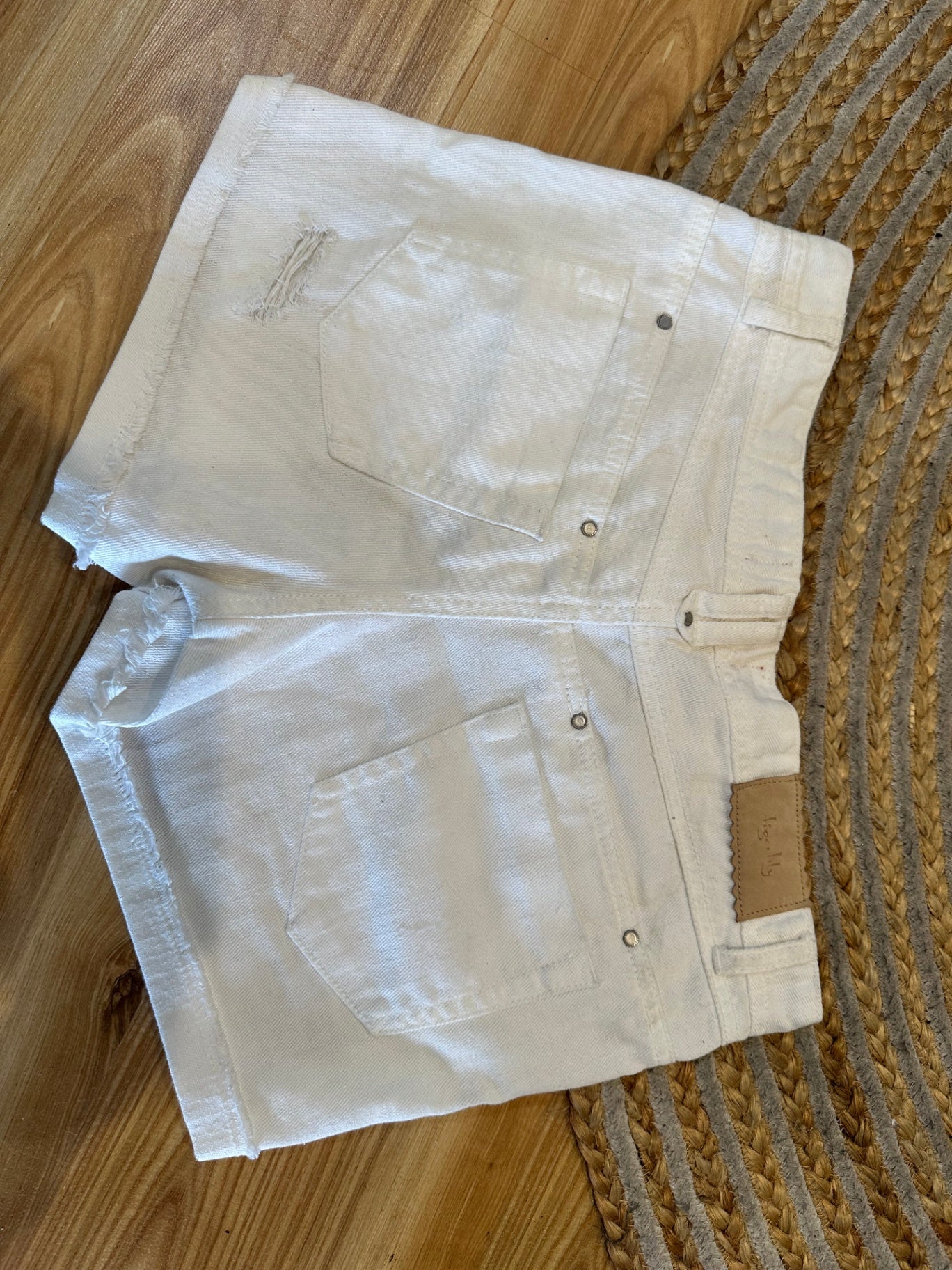 Tigerlily - Denim Shorts - Size 8 - White
