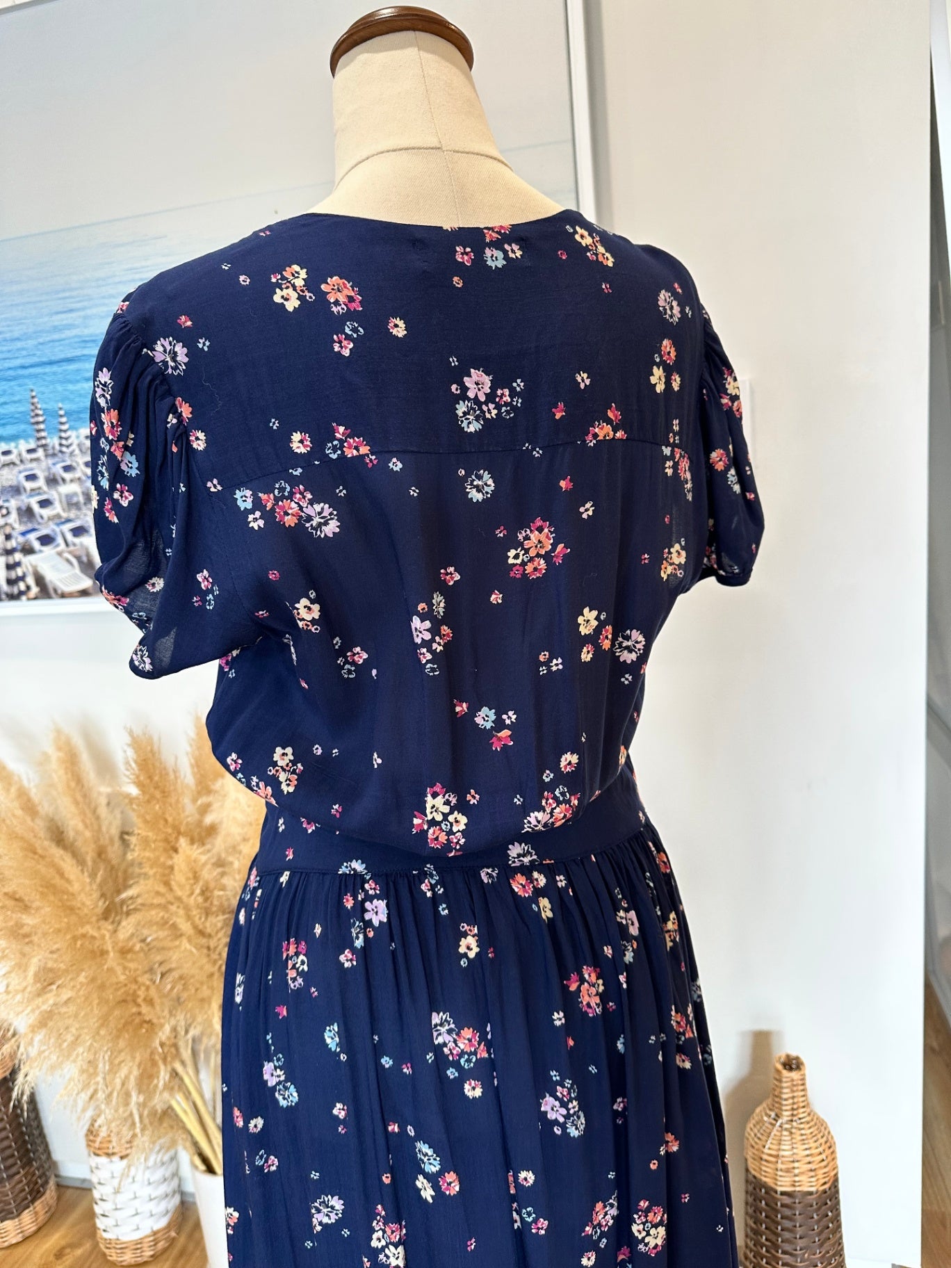 Auguste - Maxi Dress - Size 10 - Navy blue