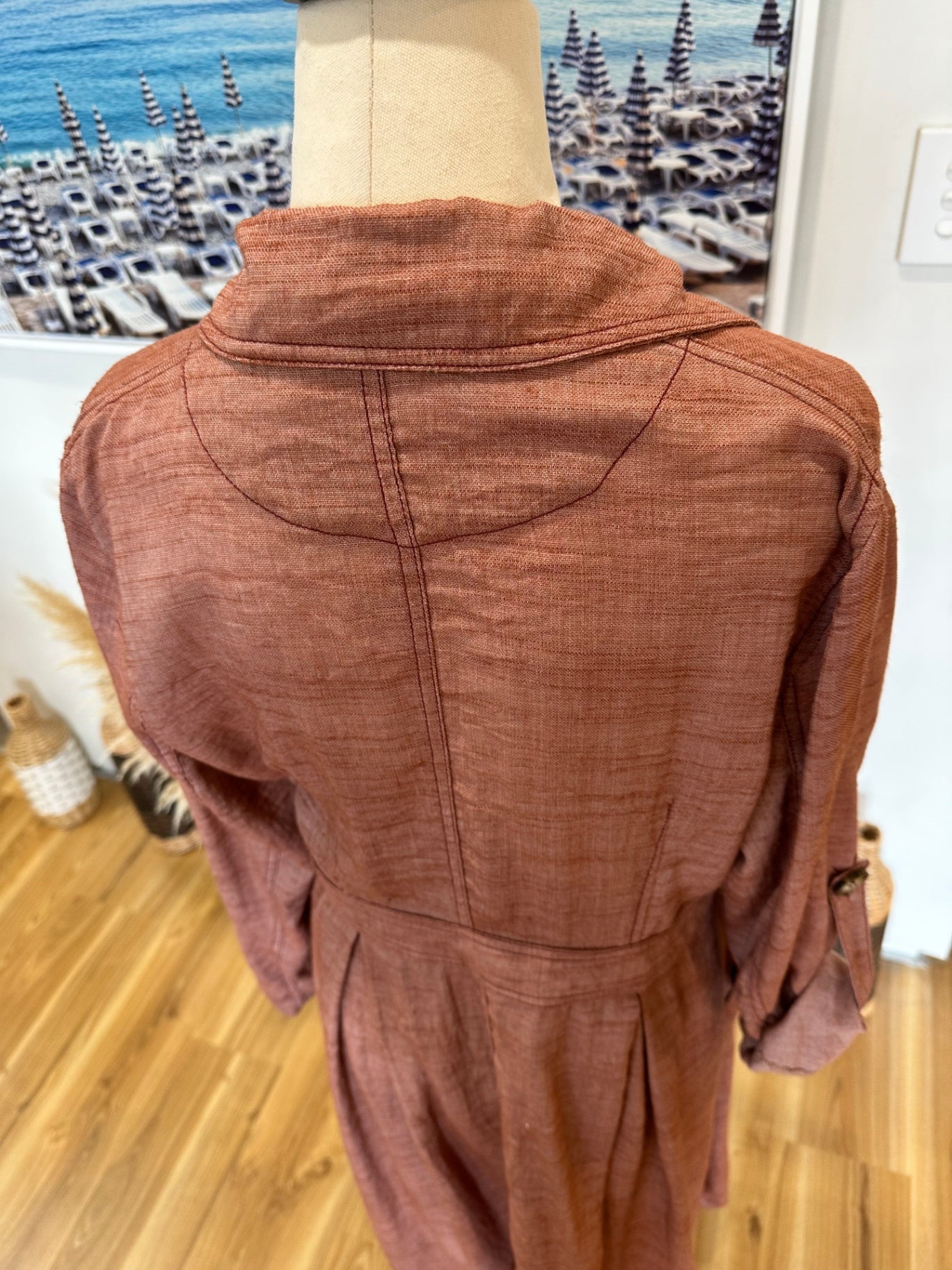 Jaase - Dress - Large - Rust Brown