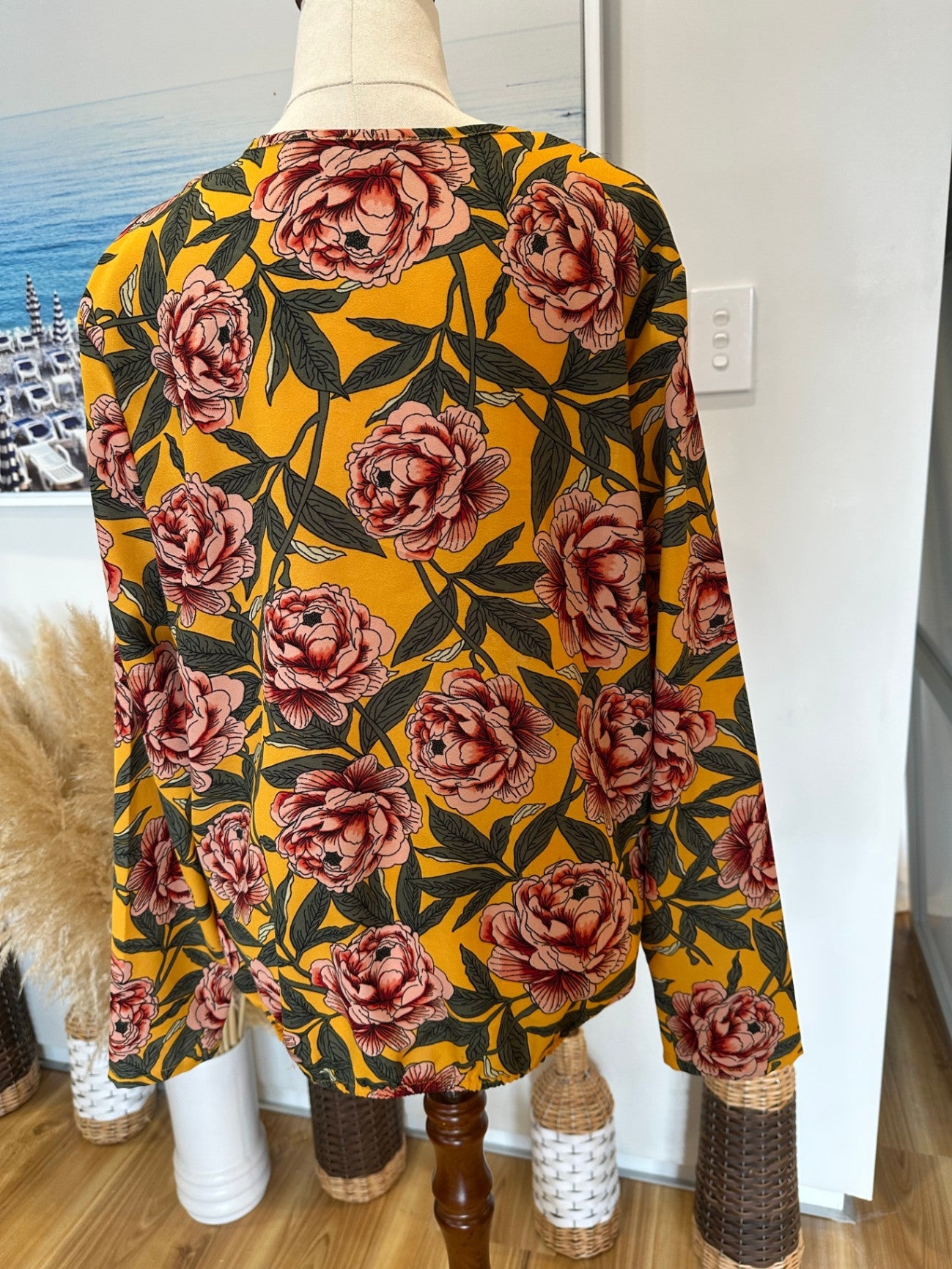 Boohoo Blouse - Size 14 - Yellow
