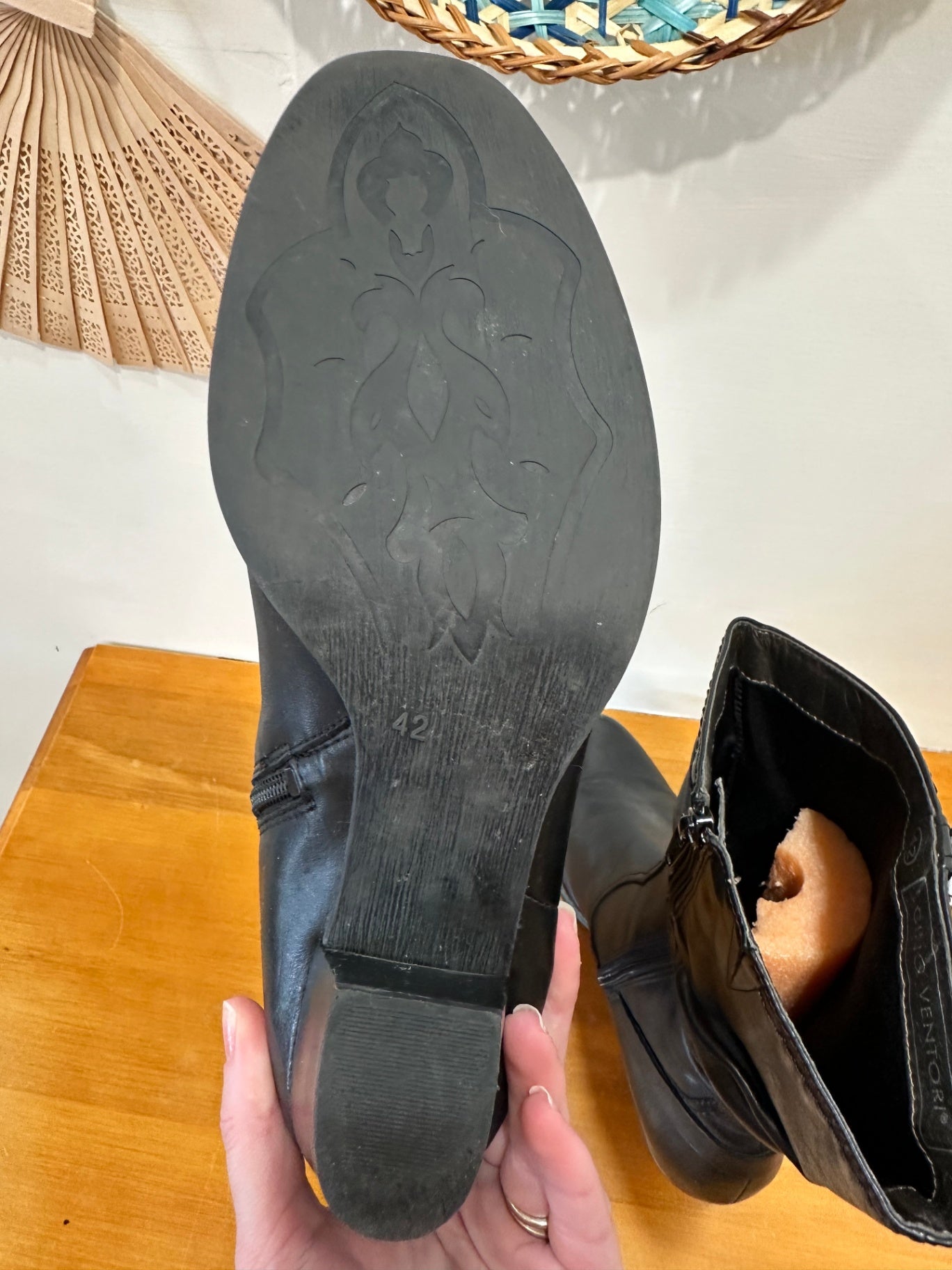 Gino Ventori - Leather Boots - Size EU 42 - Black