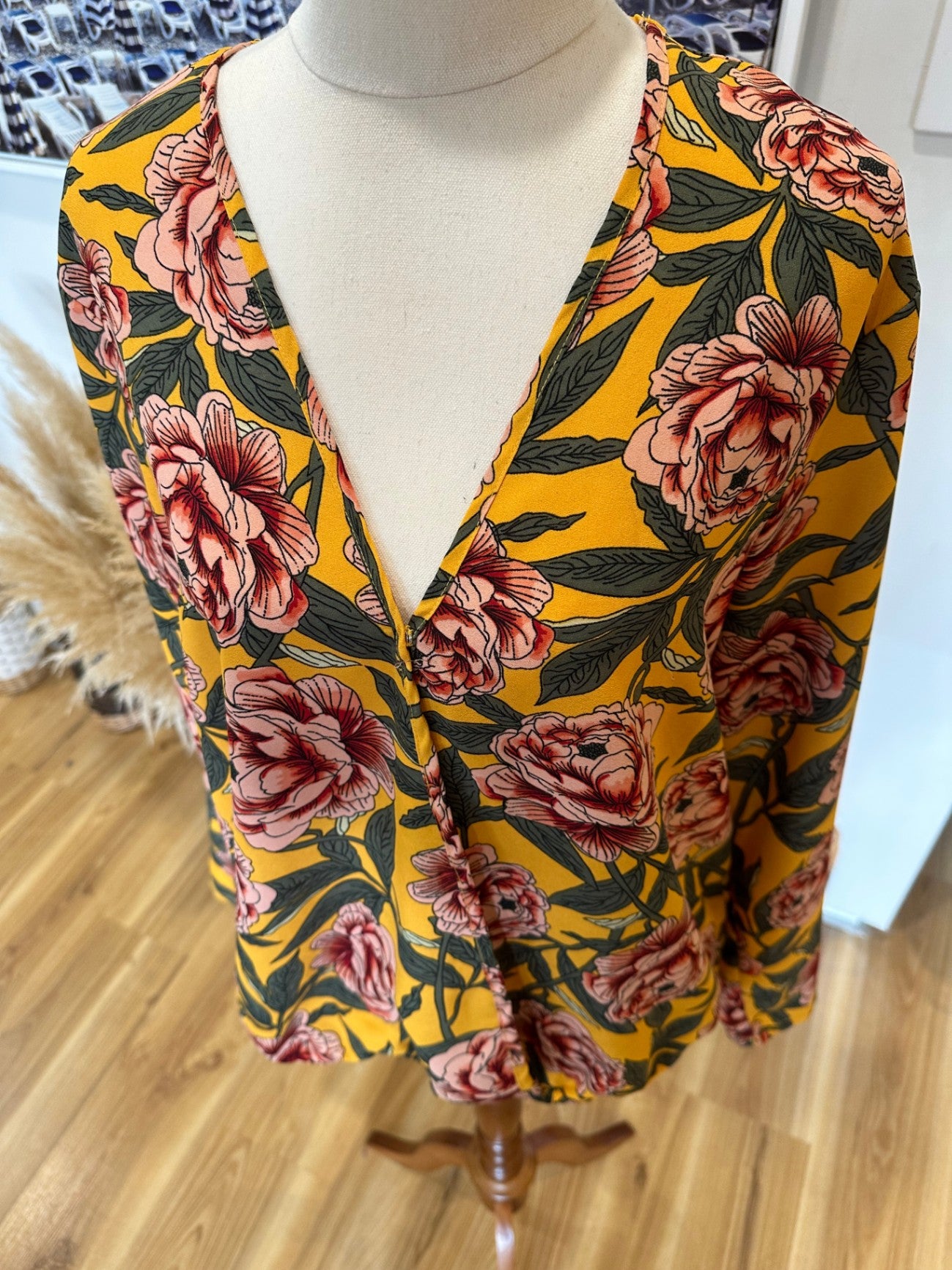 Boohoo Blouse - Size 14 - Yellow