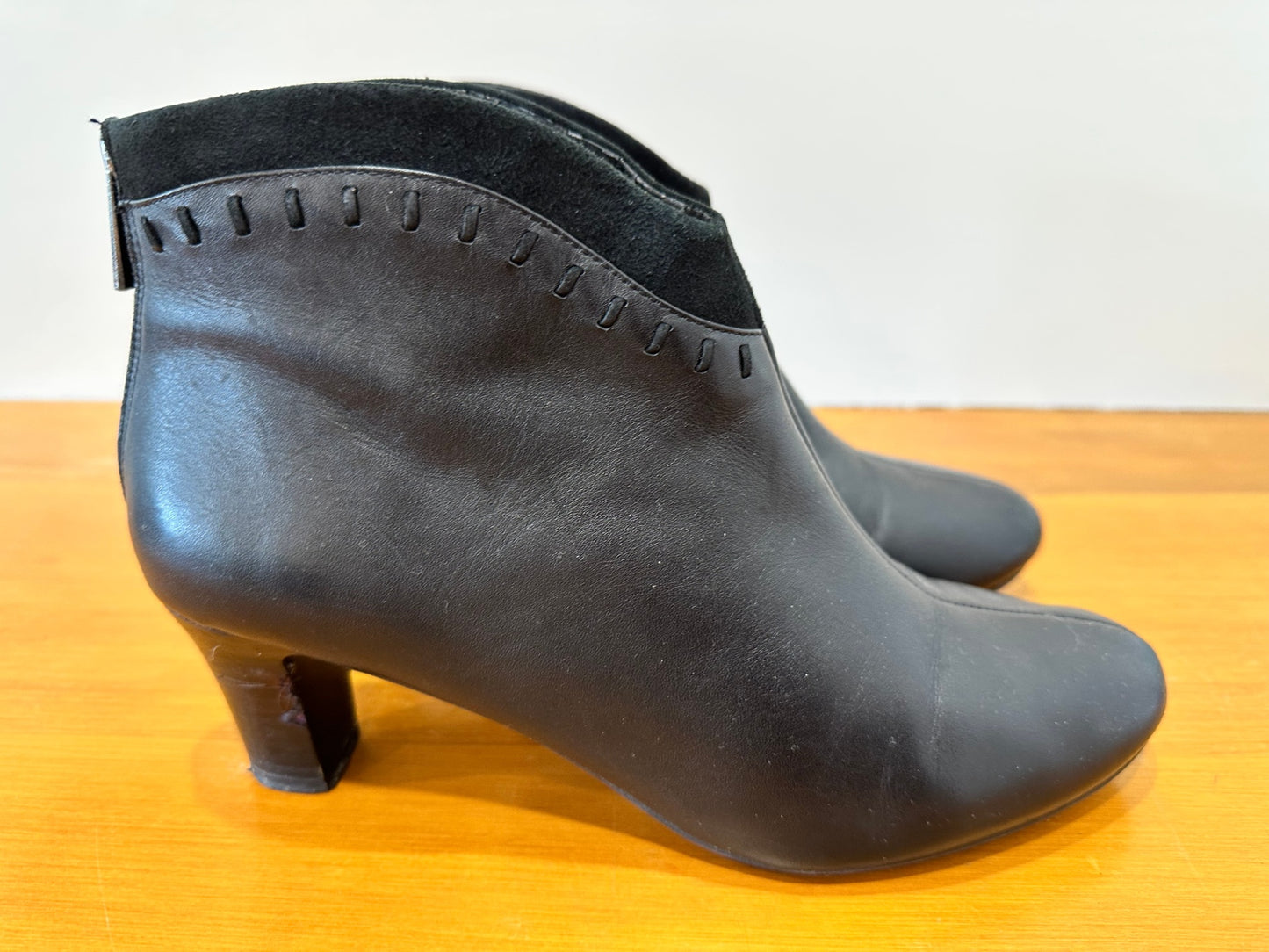 Hush Puppies - Ankle Boots - Size EU 41 - Black Leather