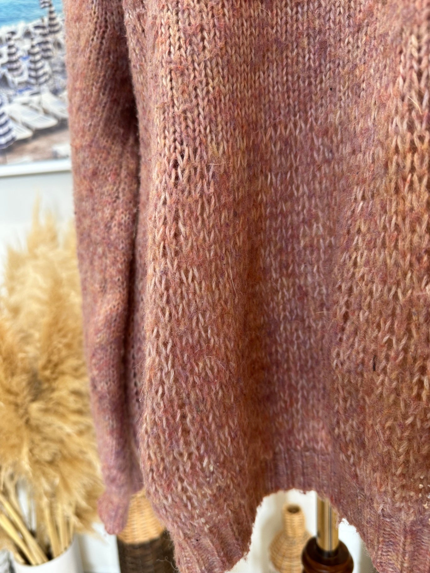 Holmes + Fallon - Jumper - Large - Blush Pink - 7% Wool & 13% Angora