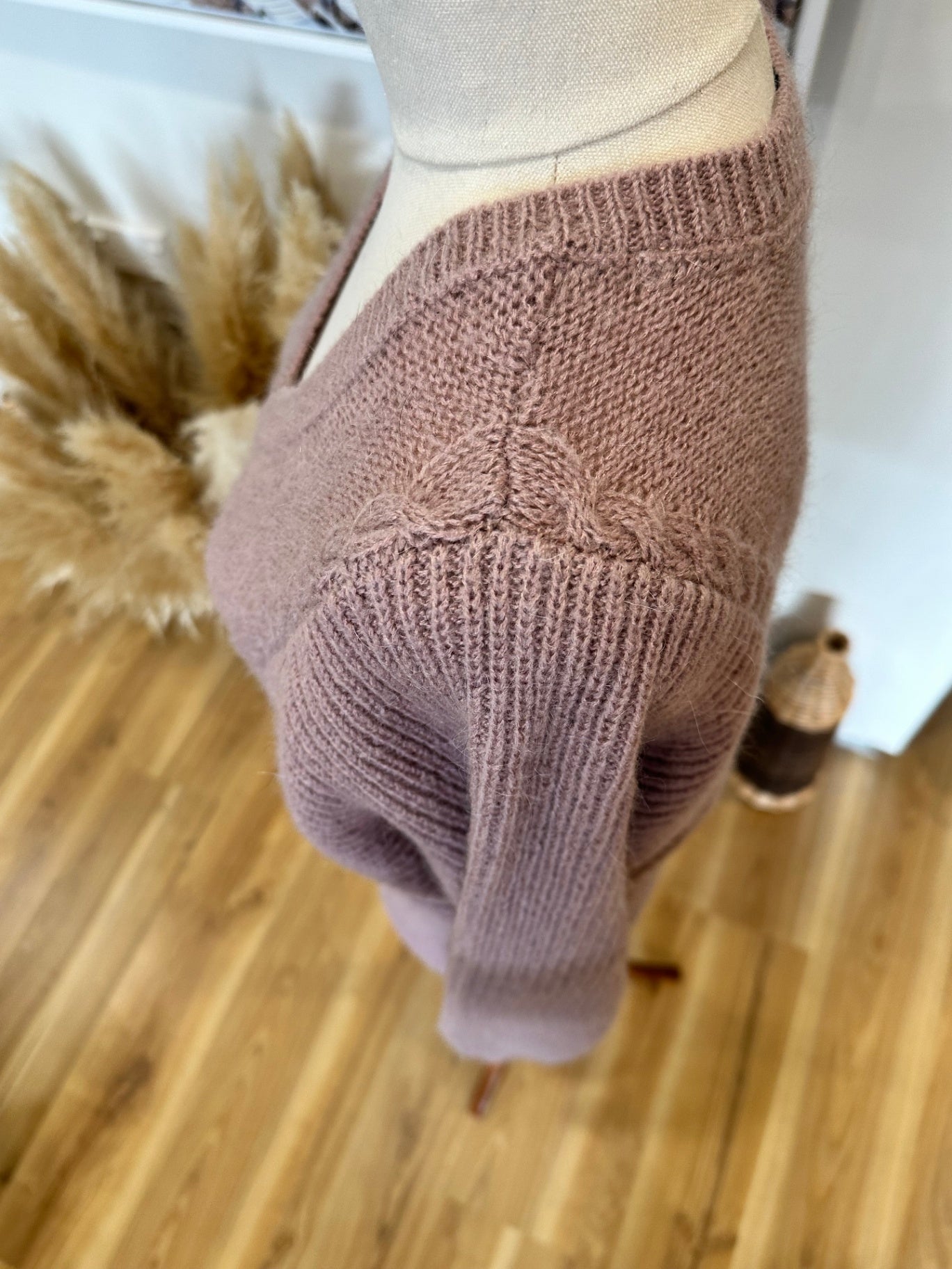 Max - Jumper - Extra Small - Light Pink - 30% Mohair