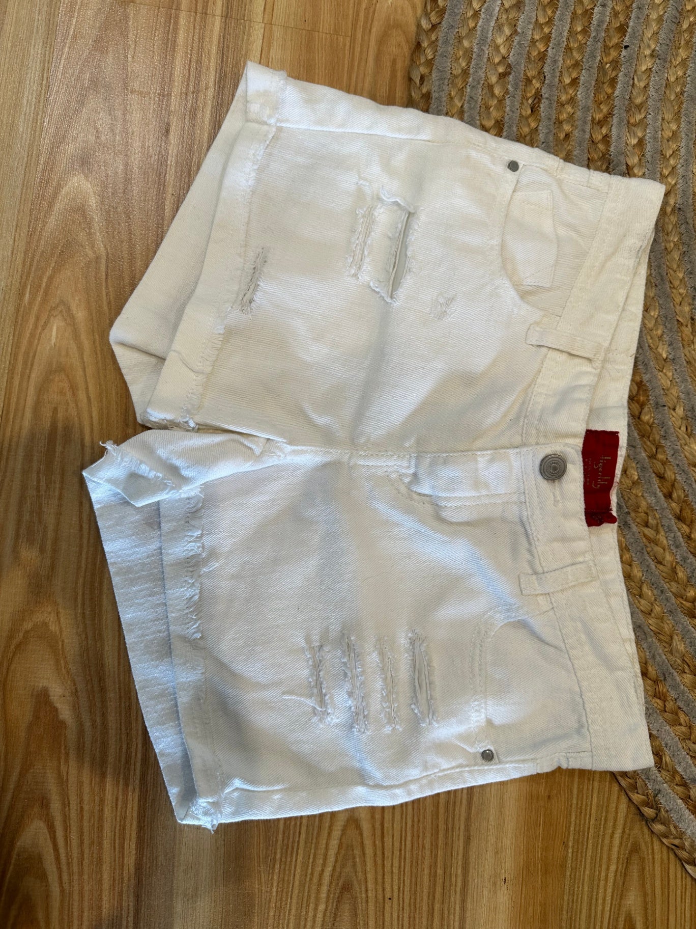 Tigerlily - Denim Shorts - Size 8 - White