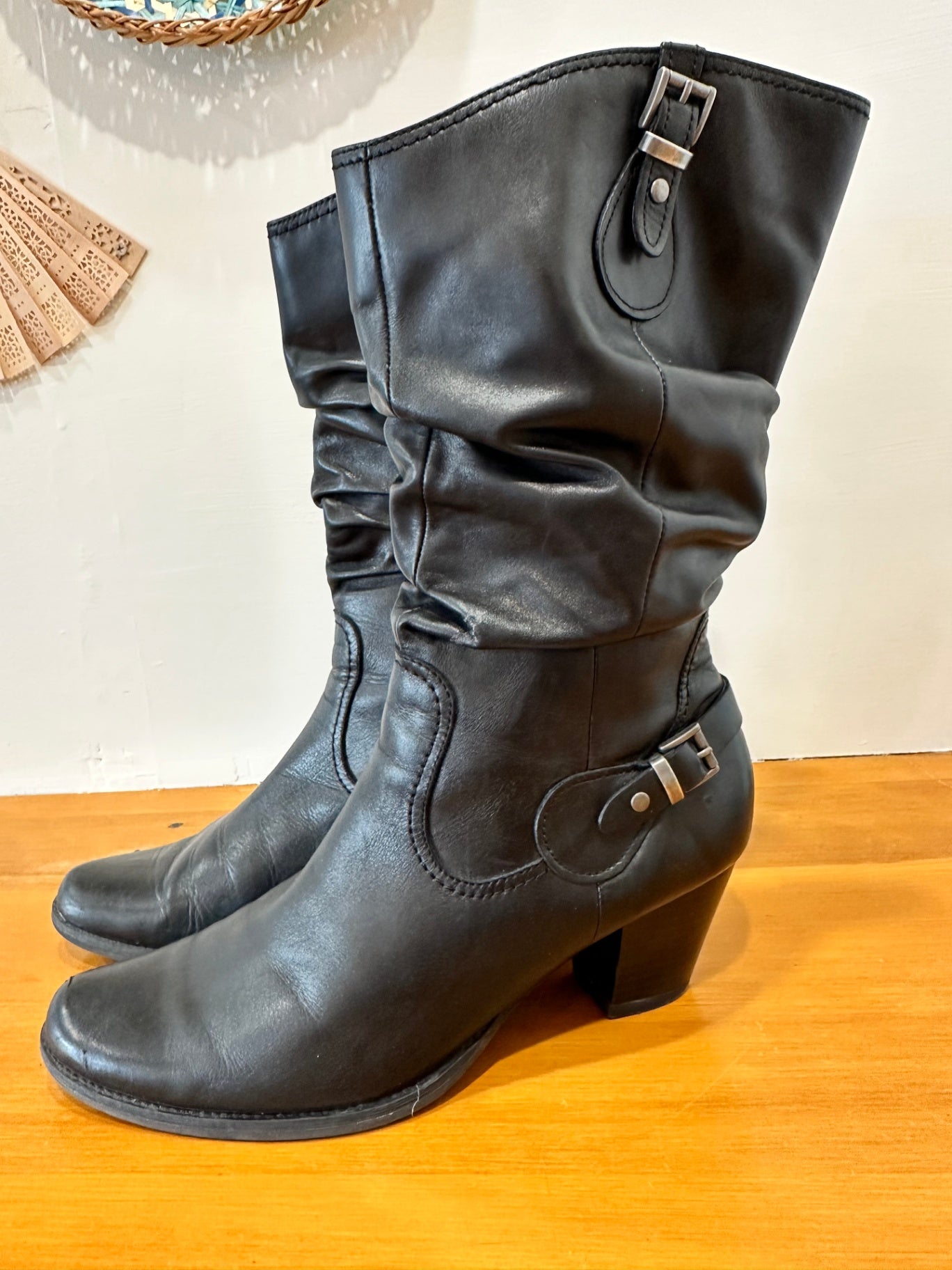 Gino Ventori - Leather Boots - Size EU 42 - Black